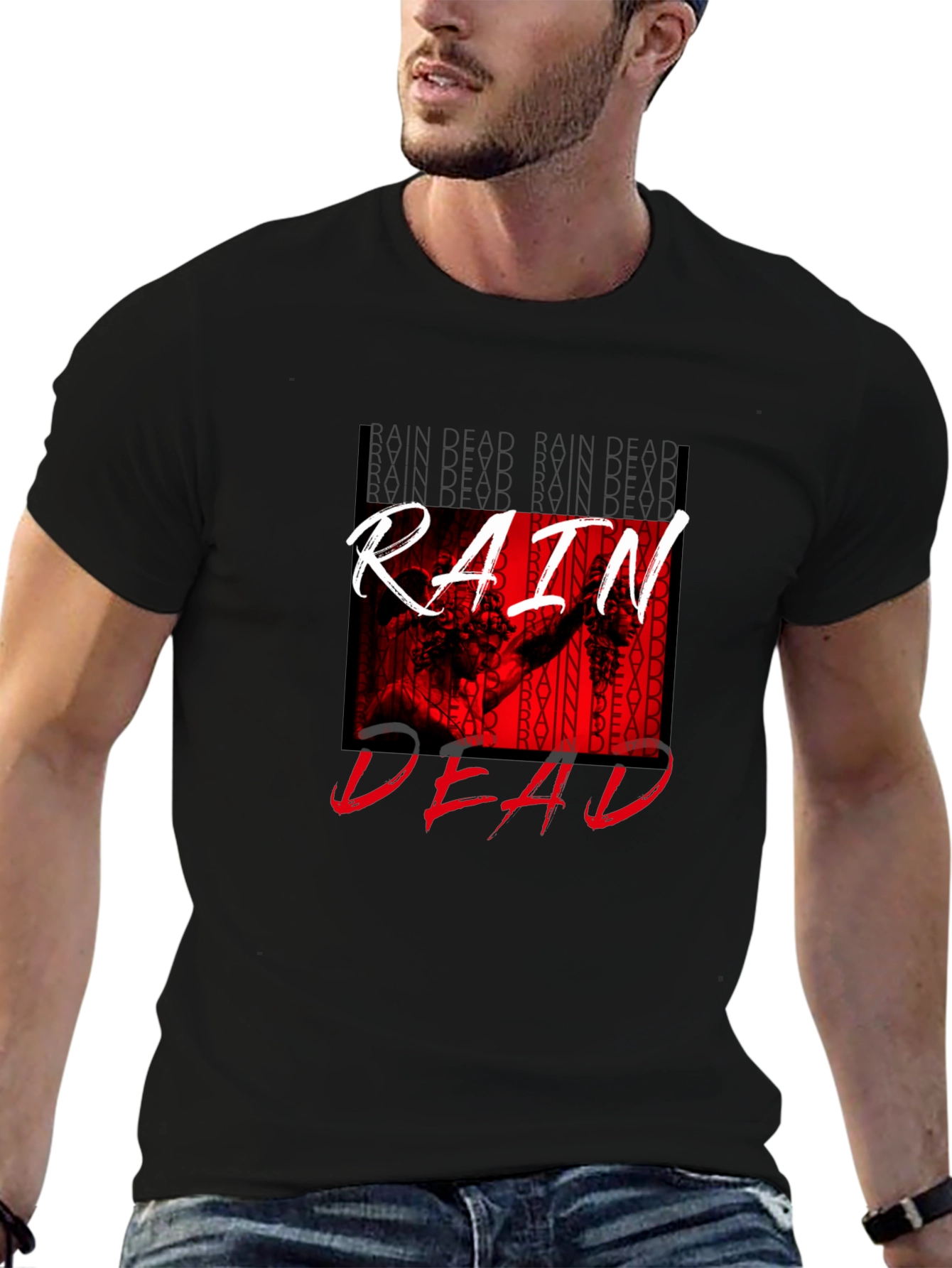 Rain Dead Graphic Tee - Stylish Black T-Shirt