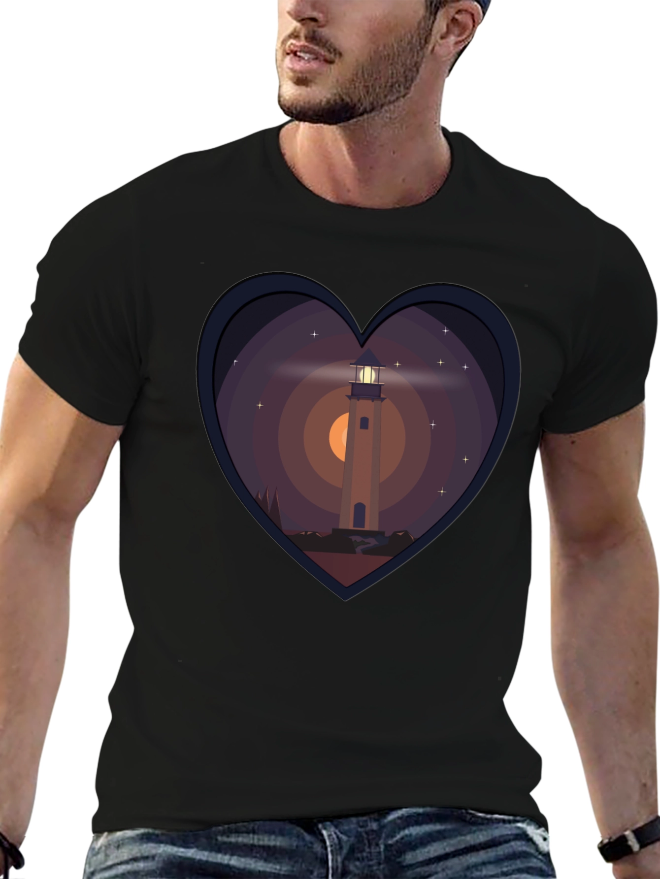 Lighthouse Heart Graphic Tee