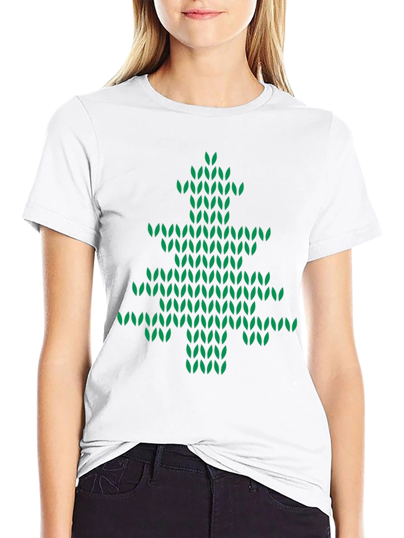 Christmas Tree Knit Style Tee