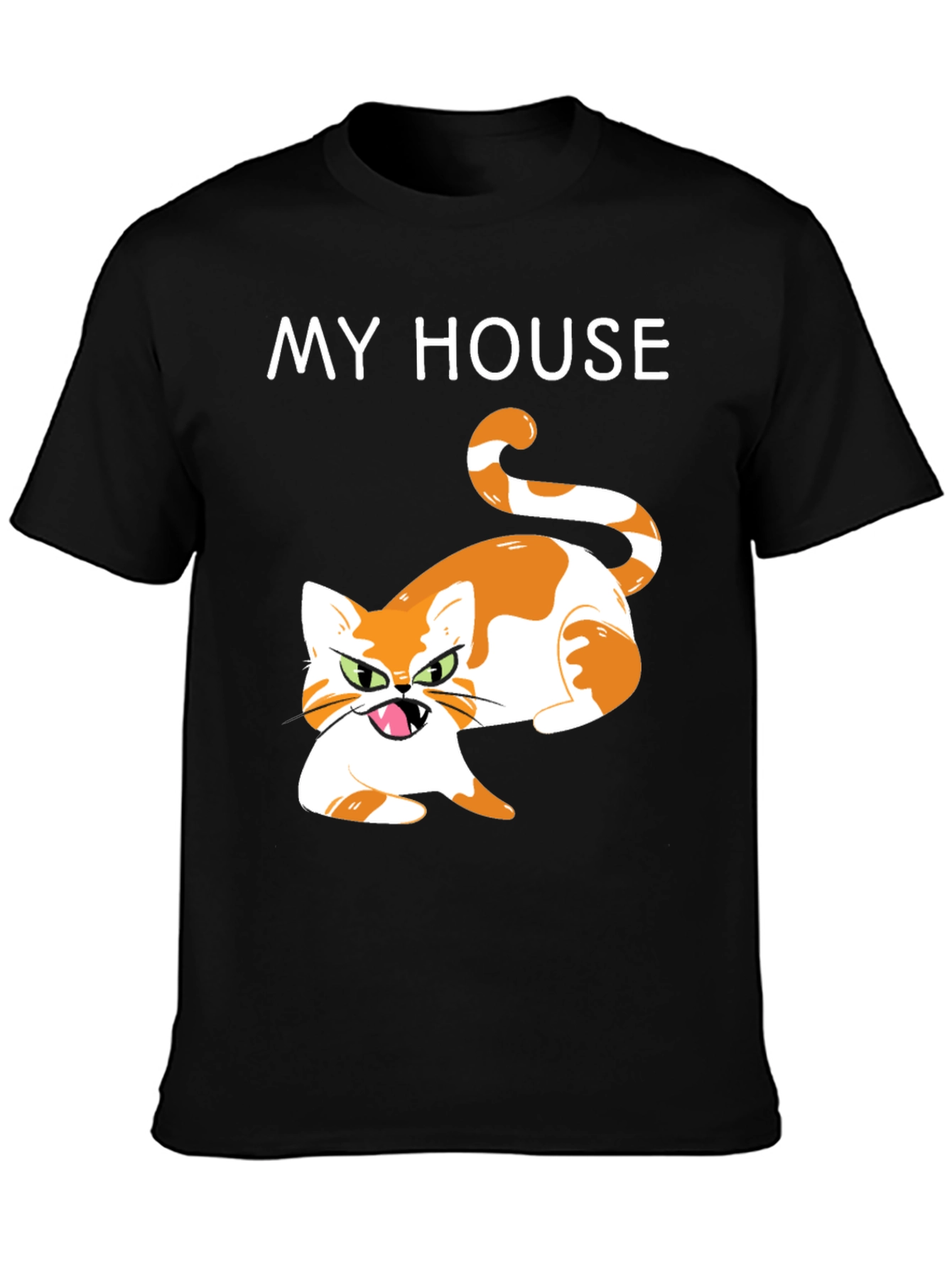 My House Cat Graphic T-Shirt - Novelty Tee