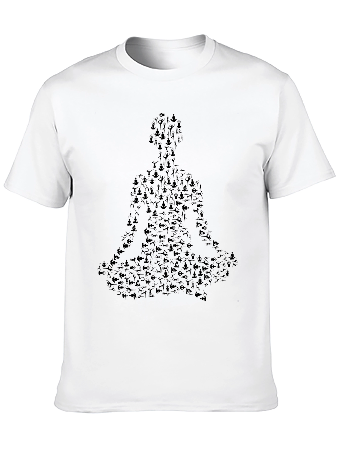 Yoga Meditation T-Shirt - Black Graphic Tee