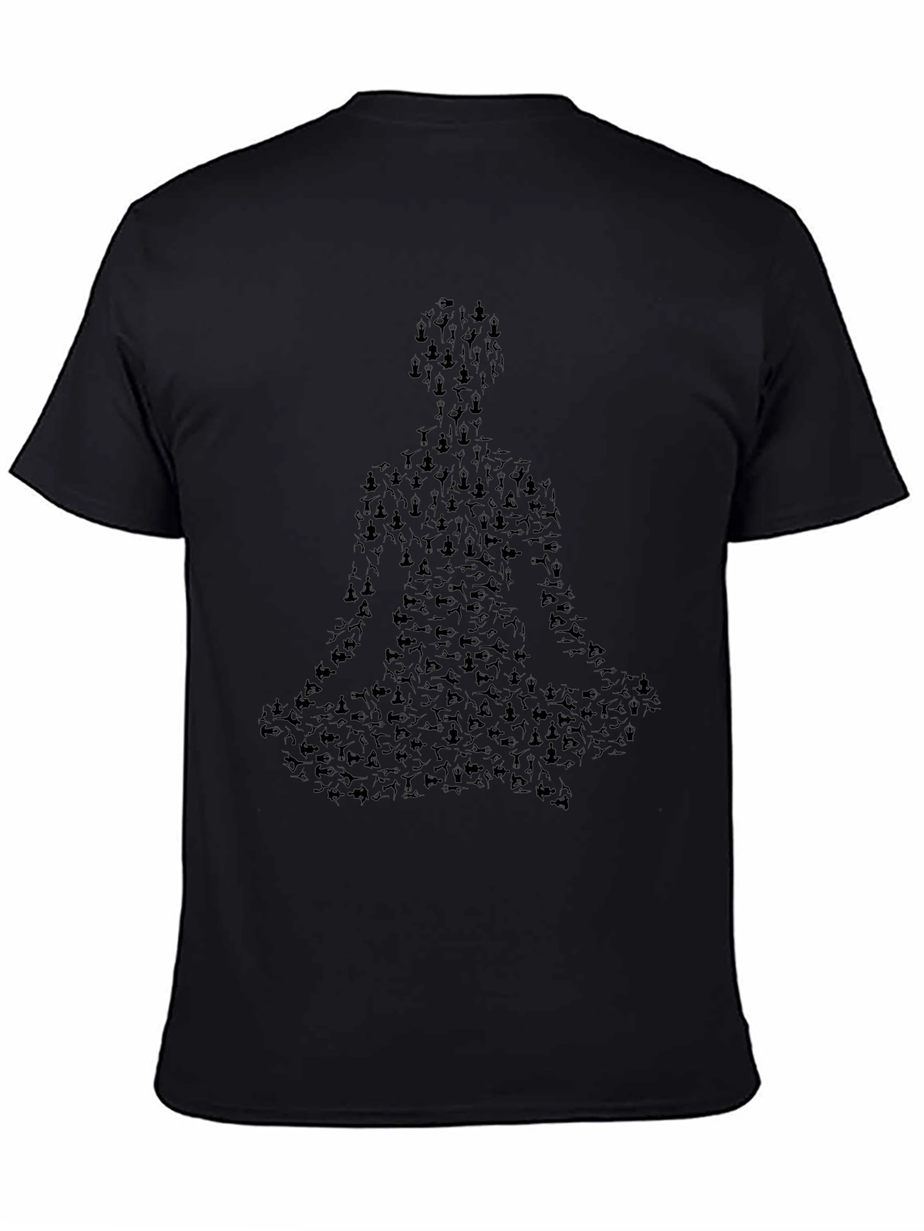 Yoga Meditation T-Shirt - Black Graphic Tee
