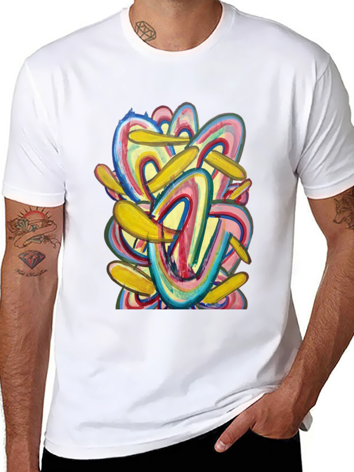 Abstract Art Graphic Tee - Bold Style