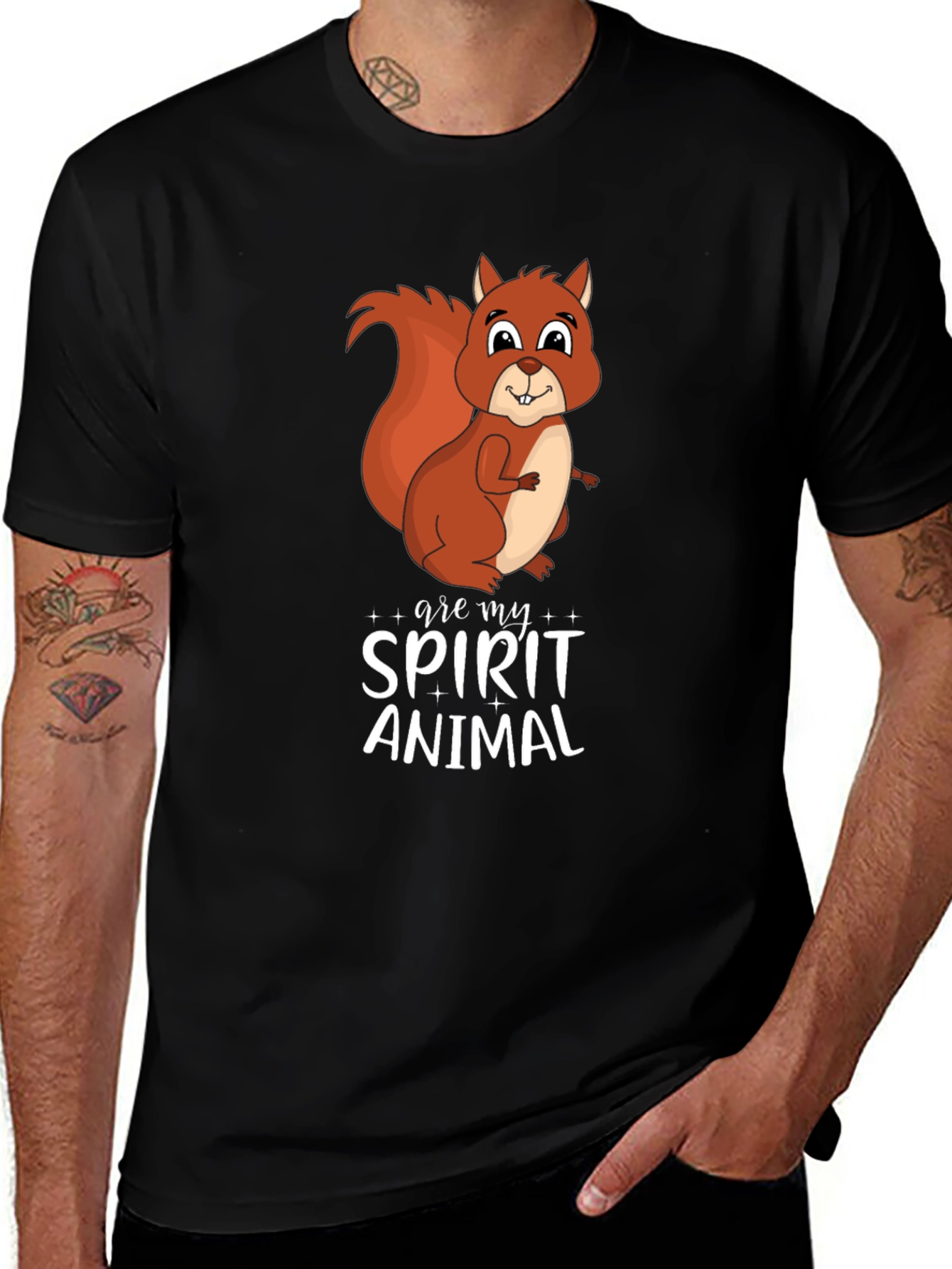 Squirrel Spirit Animal Graphic Tee
