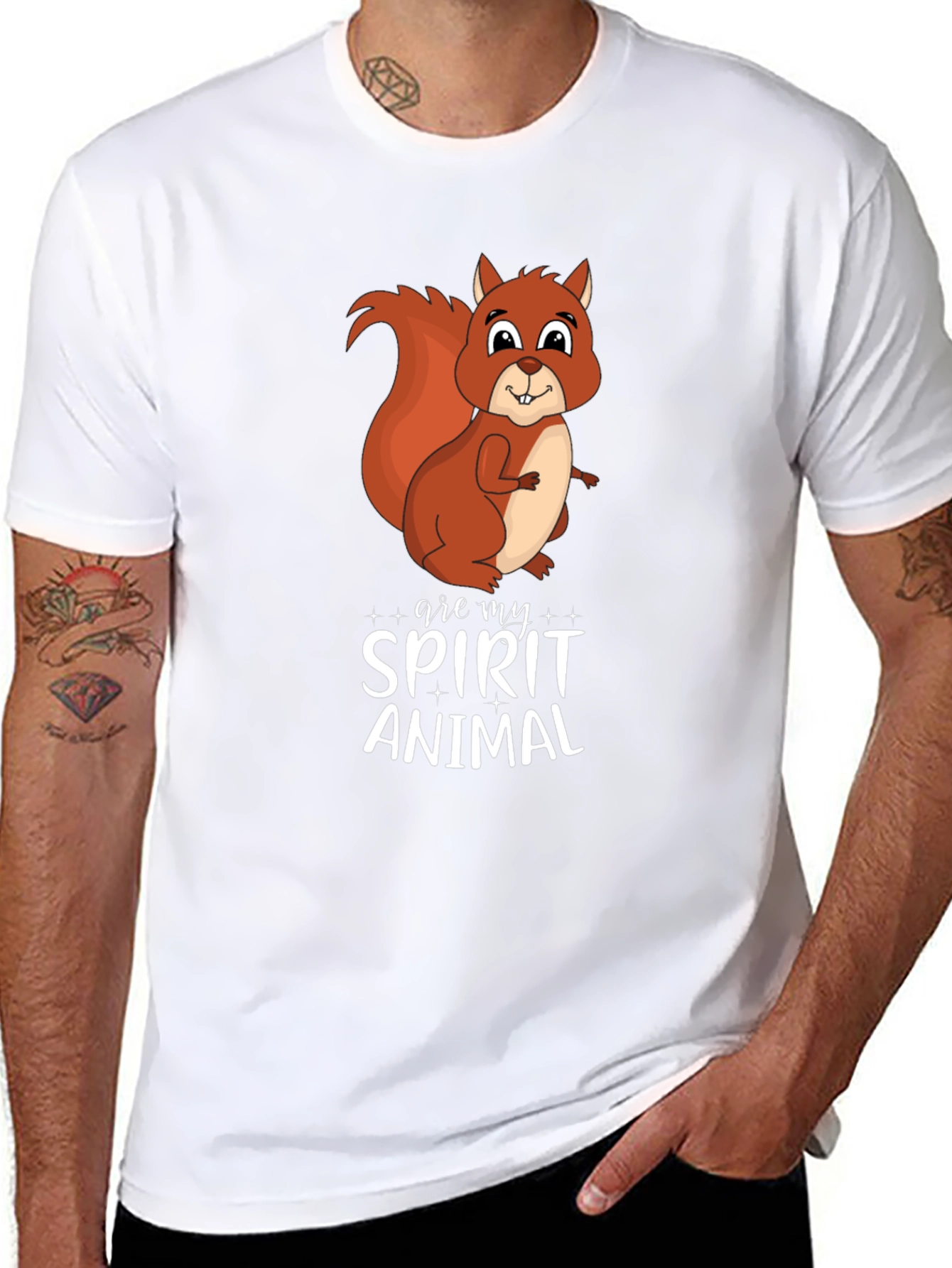 Squirrel Spirit Animal Graphic Tee