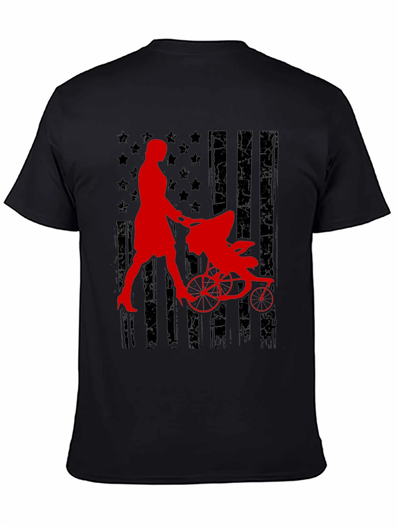 Patriotic Mom Jogger Graphic Tee