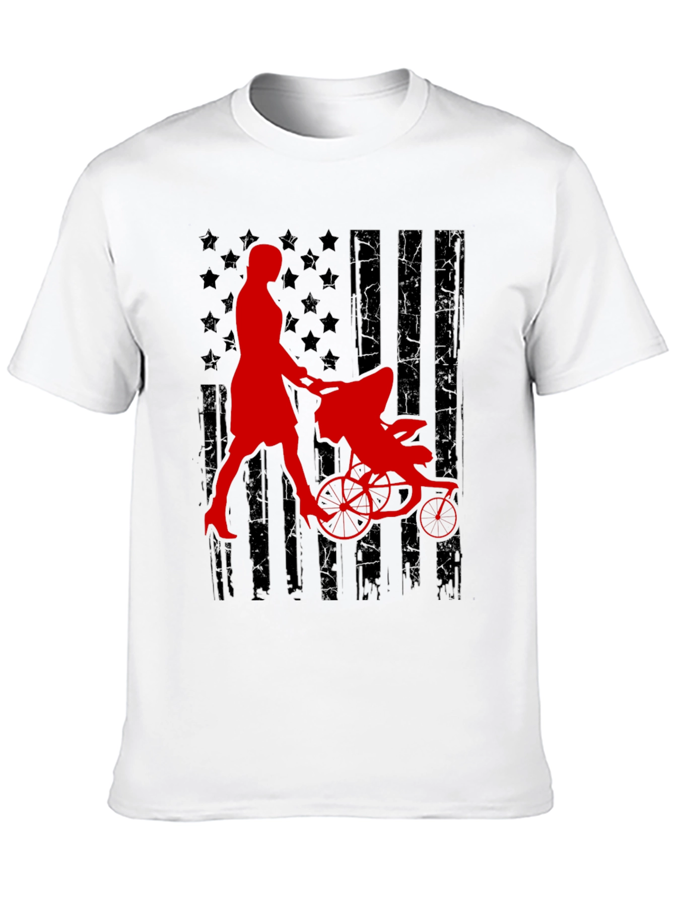 Patriotic Mom Jogger Graphic Tee