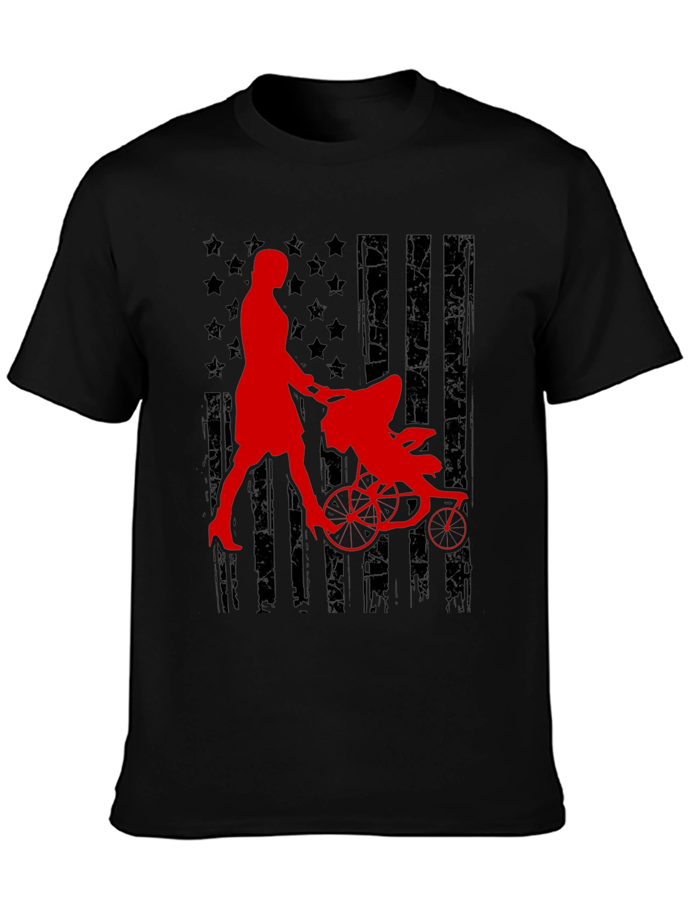 Patriotic Mom Jogger Graphic Tee