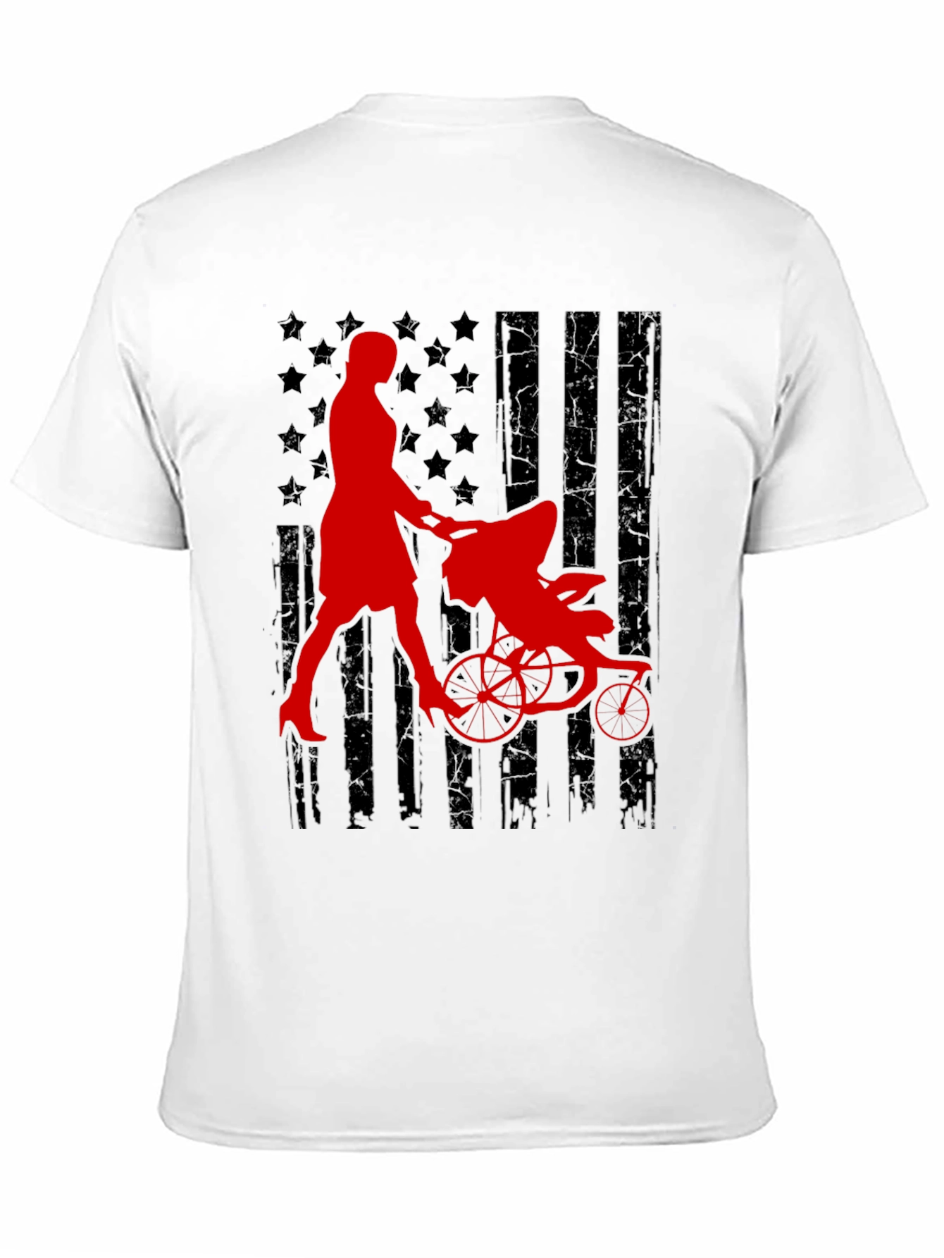 Patriotic Mom Jogger Graphic Tee