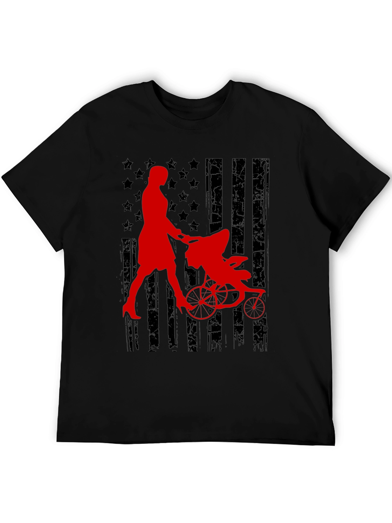 Patriotic Mom Jogger Graphic Tee