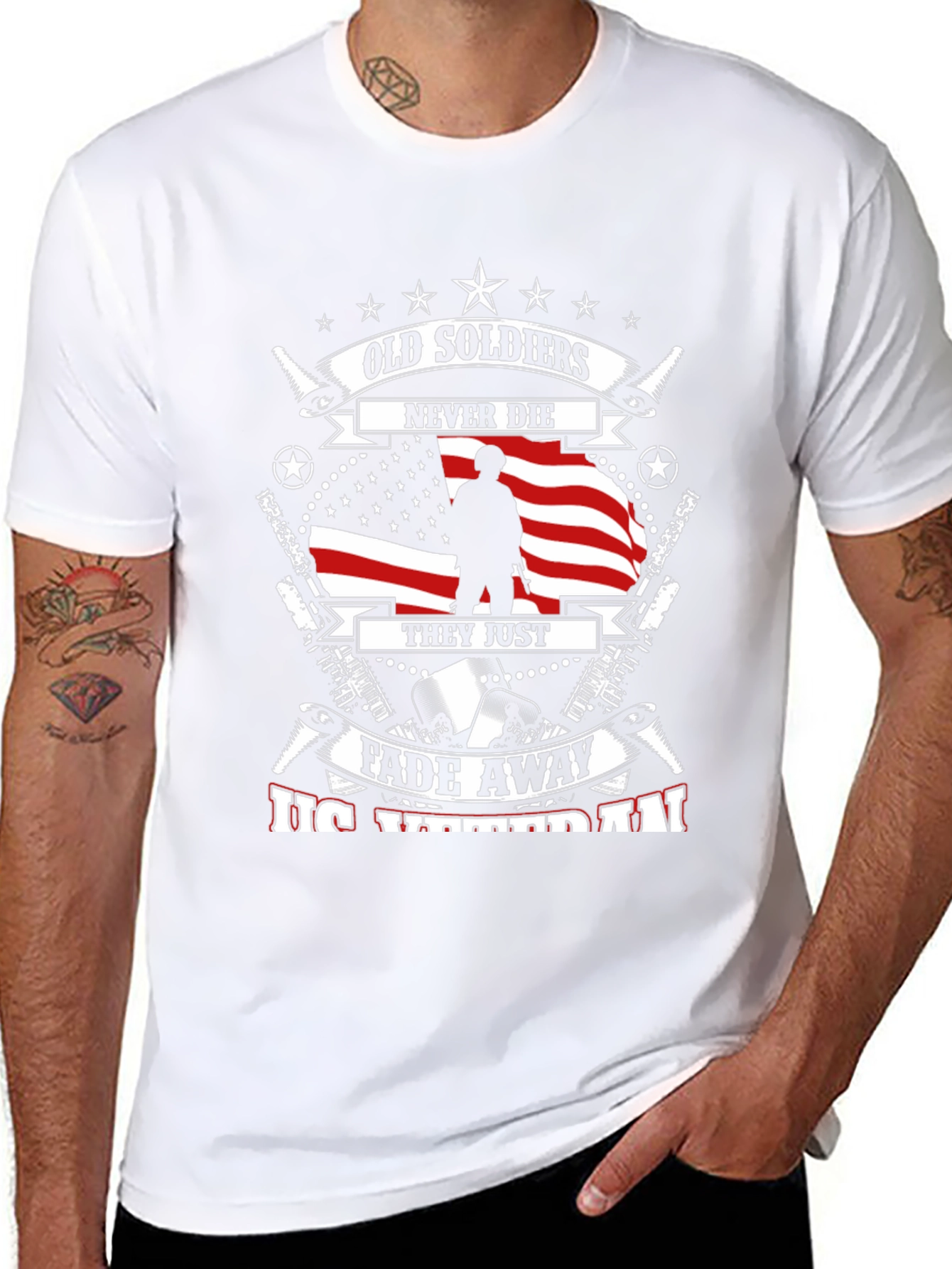 Old Soldiers Never Die Veteran Graphic Tee