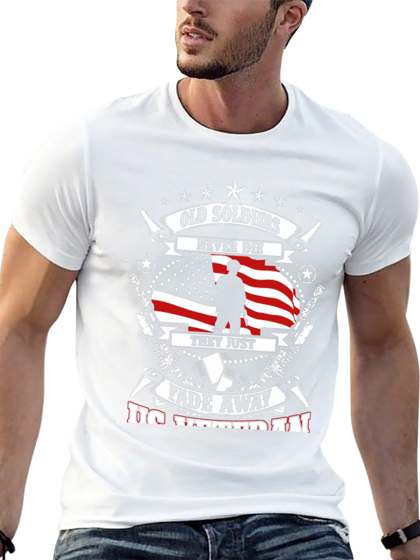 Old Soldiers Never Die Veteran Graphic Tee