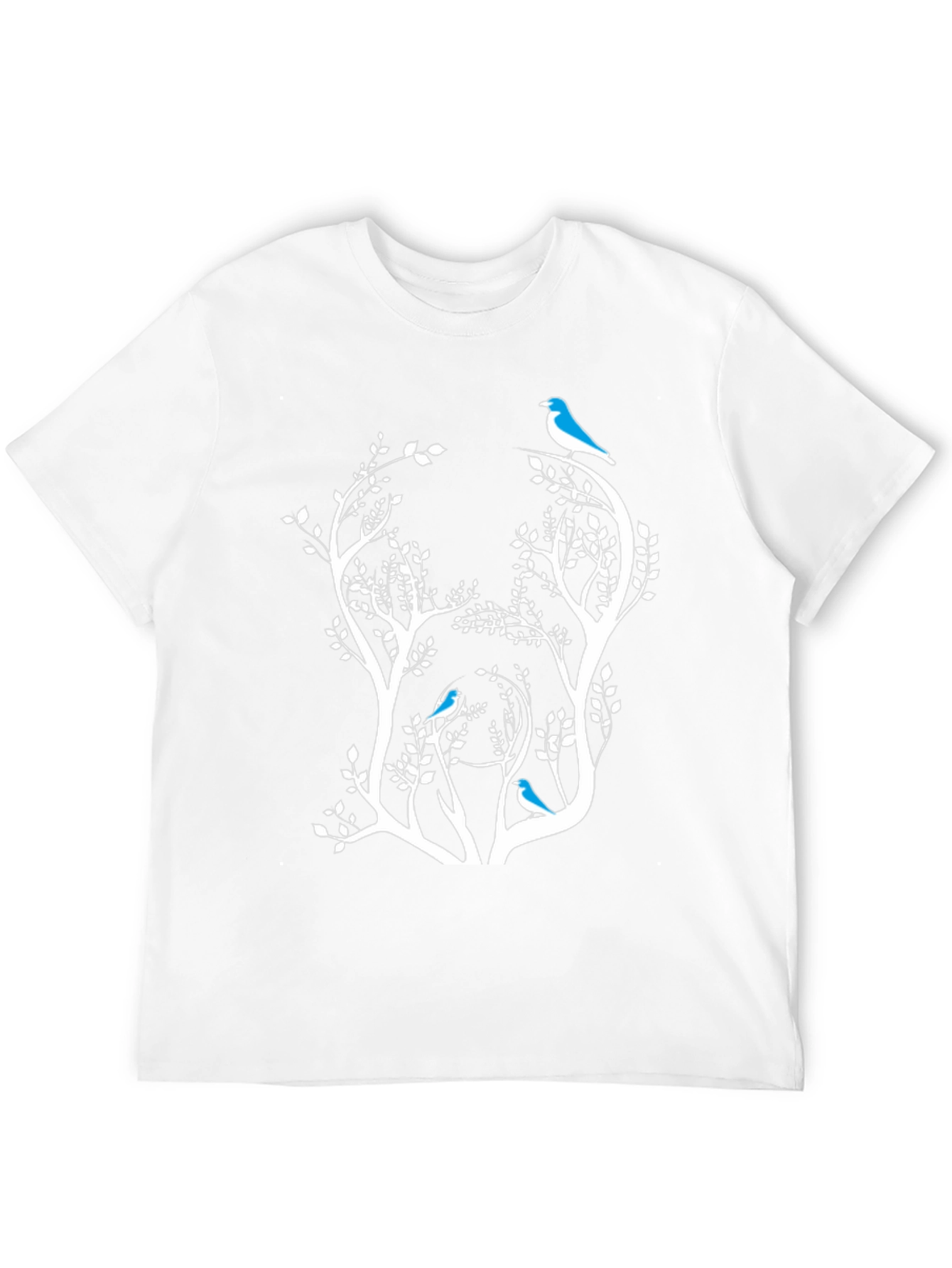 Bird & Tree Graphic Black Tee