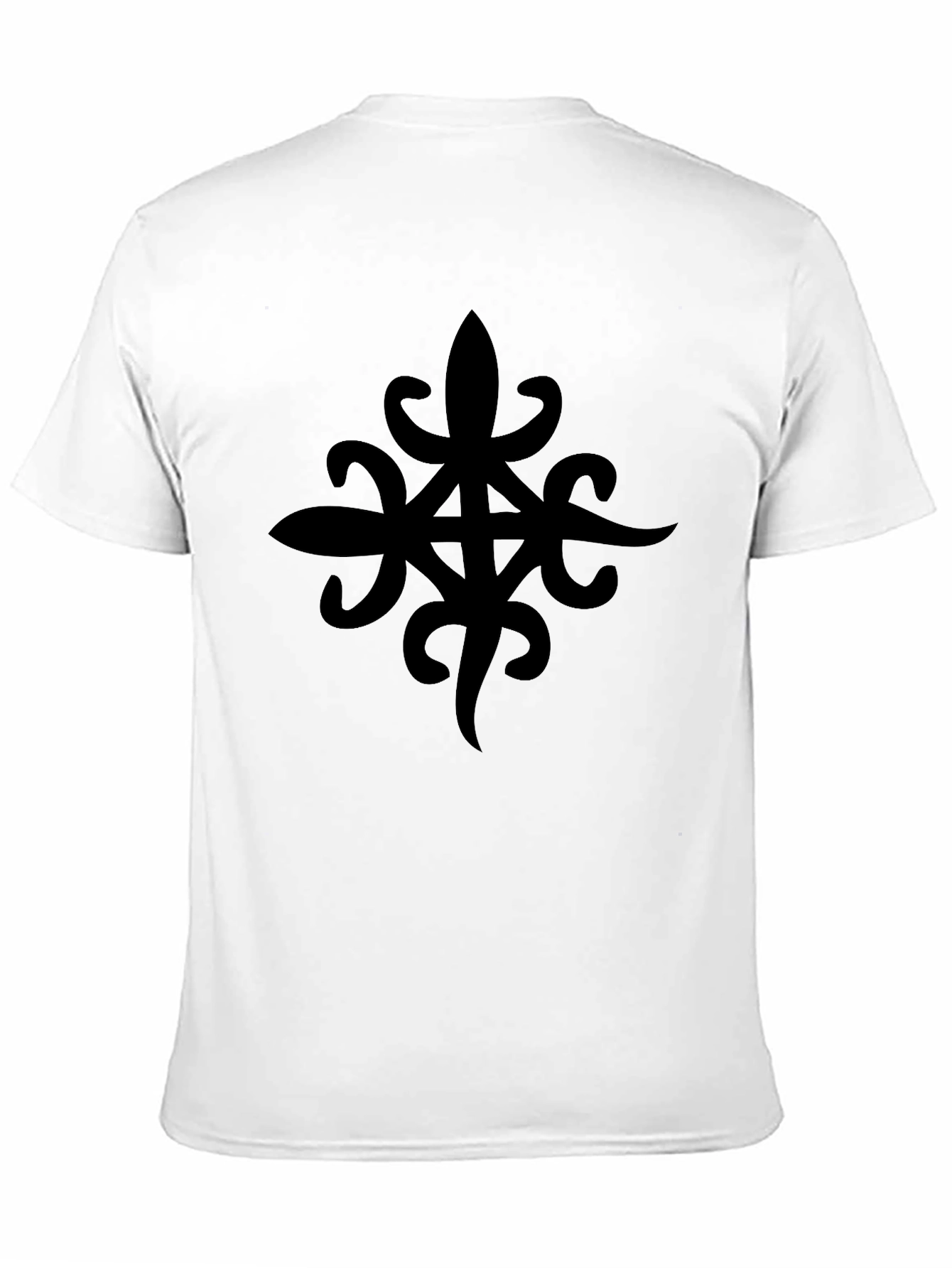 Statement Black Graphic Tee - Bold Symbol Design