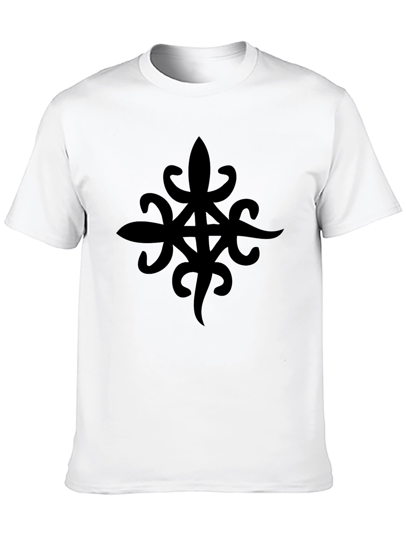 Statement Black Graphic Tee - Bold Symbol Design