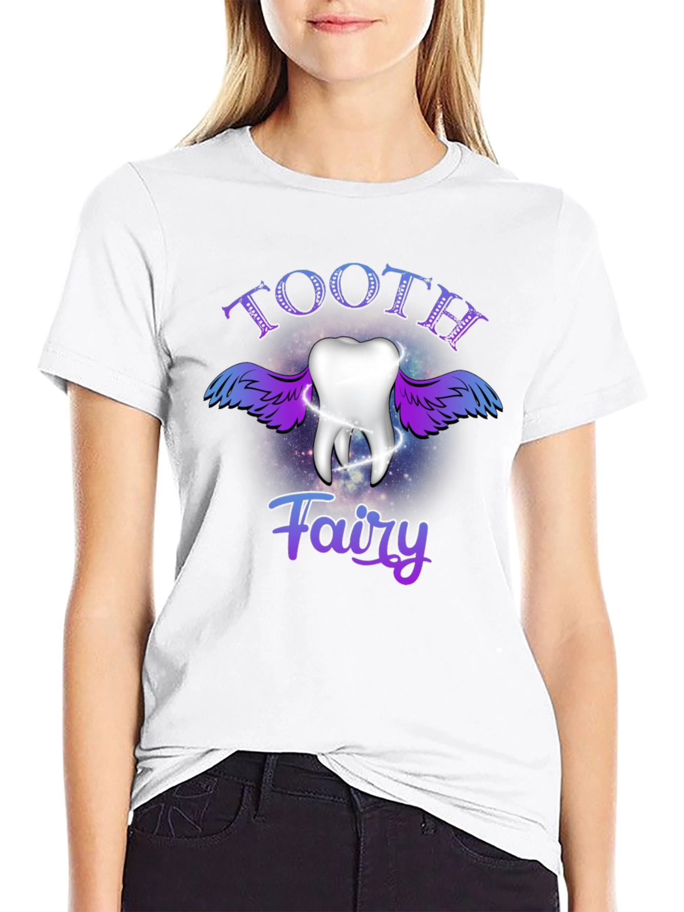 Tooth Fairy Graphic T-Shirt - Black
