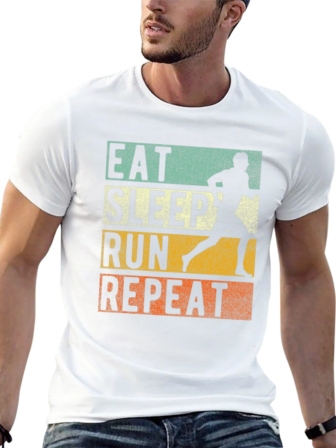 Eat Sleep Run Repeat Graphic Tee