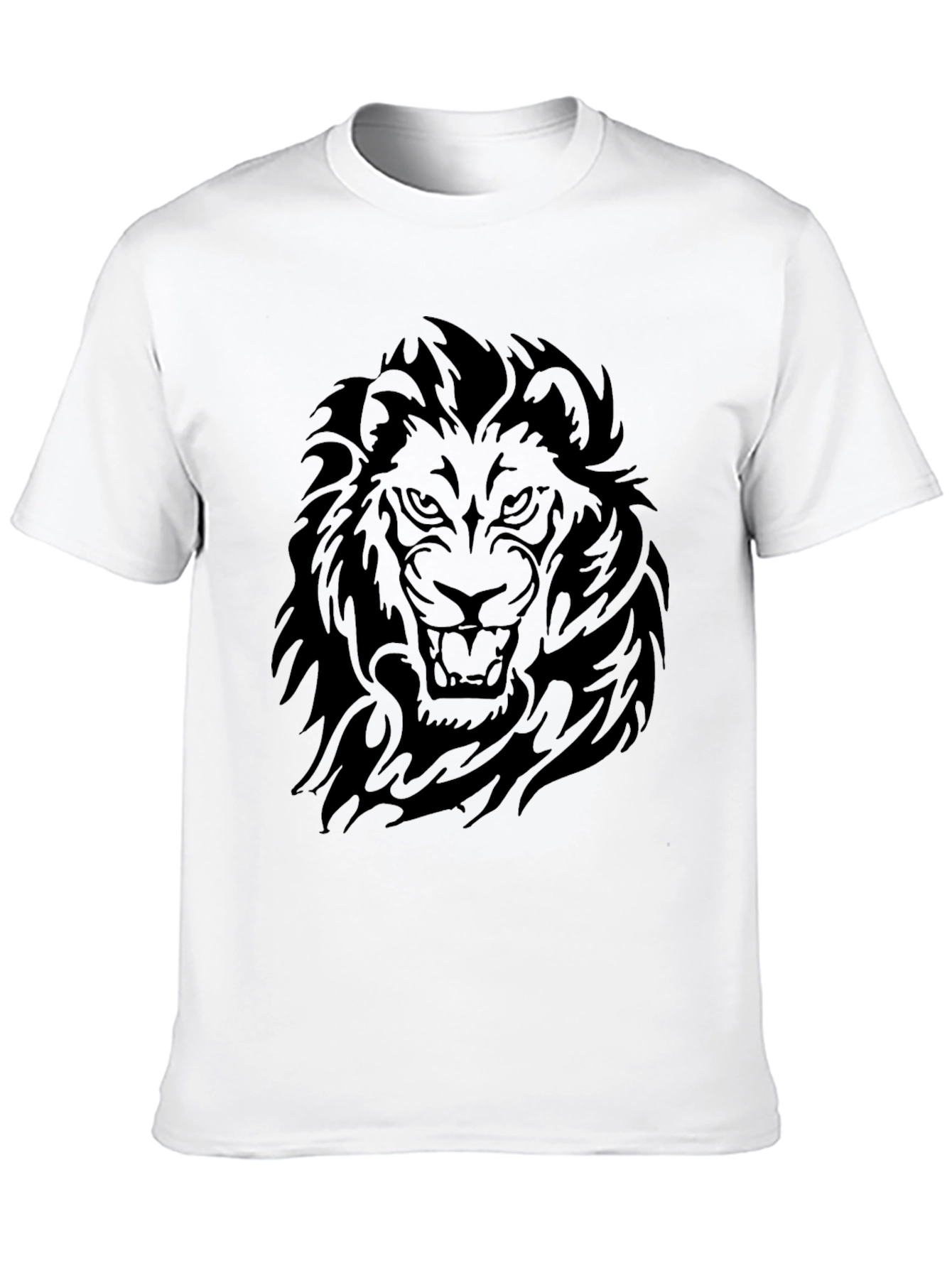 Lion Graphic Tee - Fierce Black T-Shirt