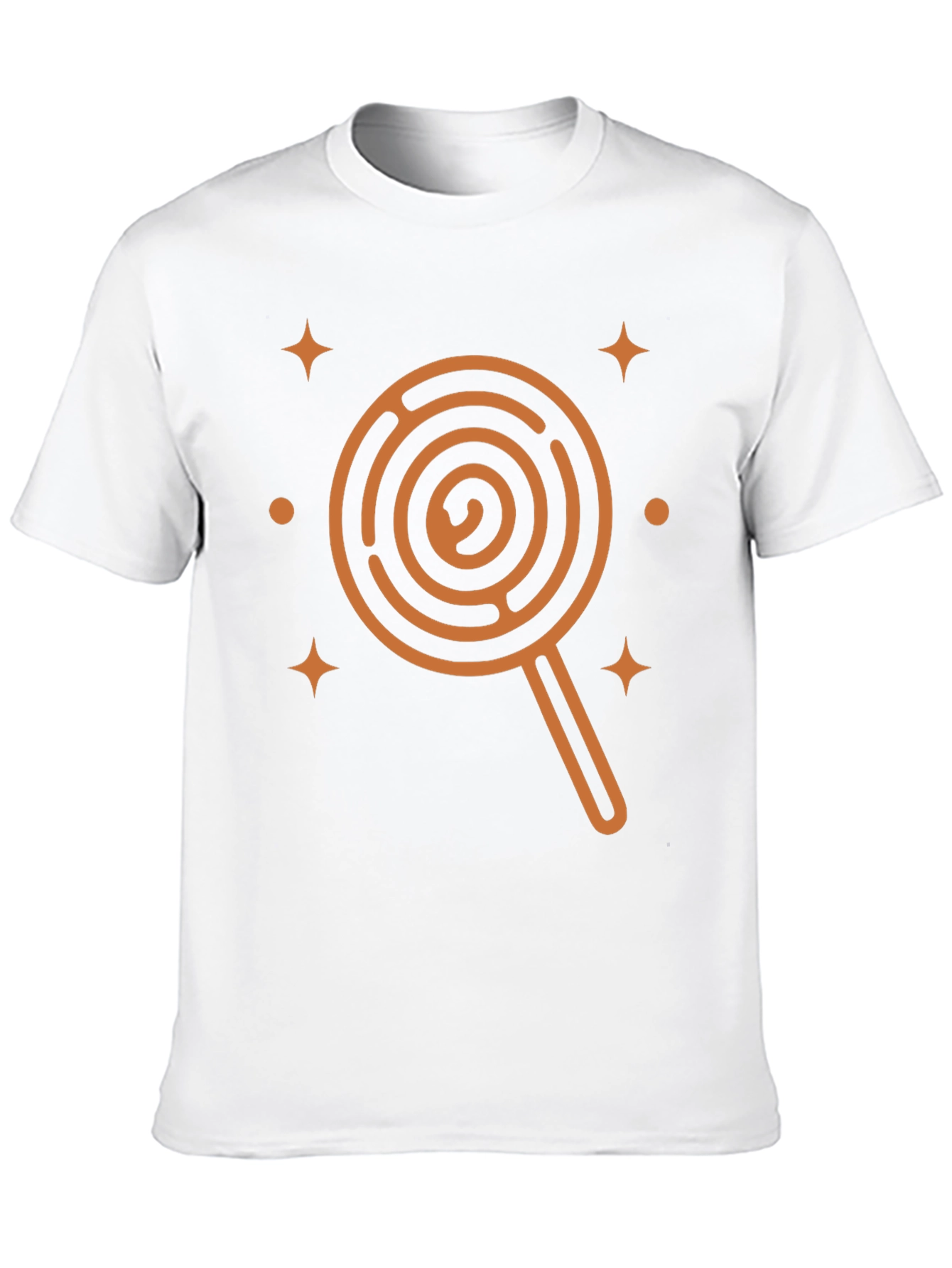 Lollipop Maze Graphic Tee - Unique Mens Black T-Shirt