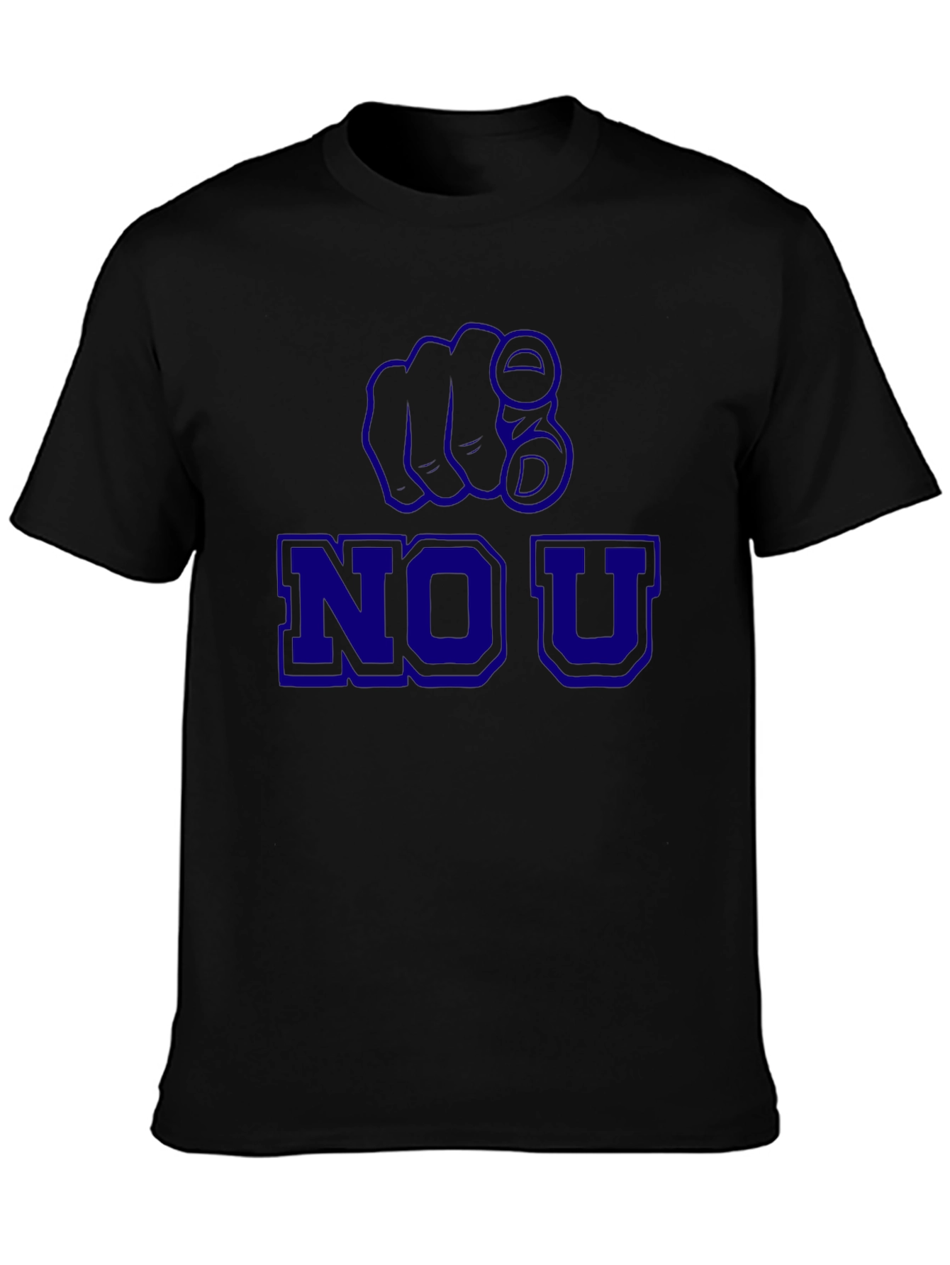 No U Pointing Finger Graphic T-Shirt