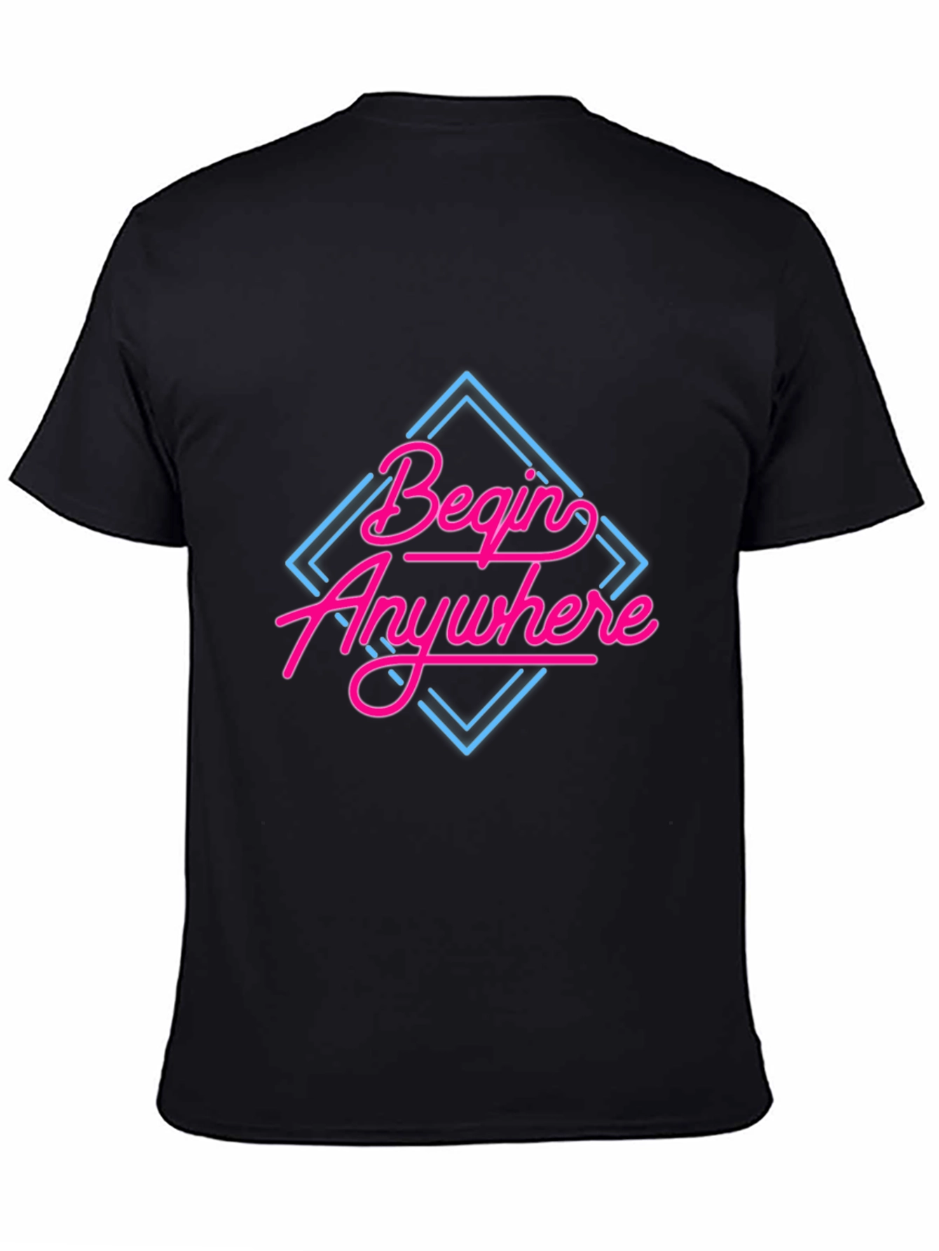 Begin Anywhere Graphic Tee - Black T-Shirt