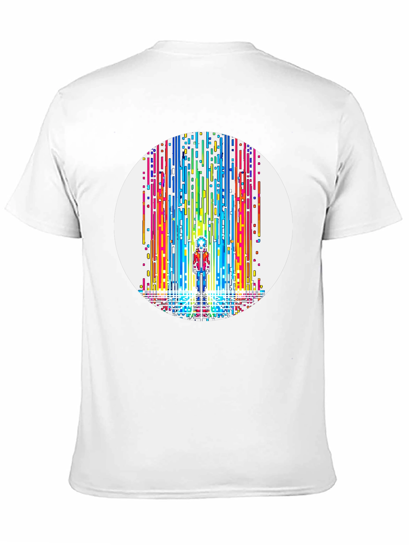 Rainbow Waterfall Graphic Tee - Unique Design