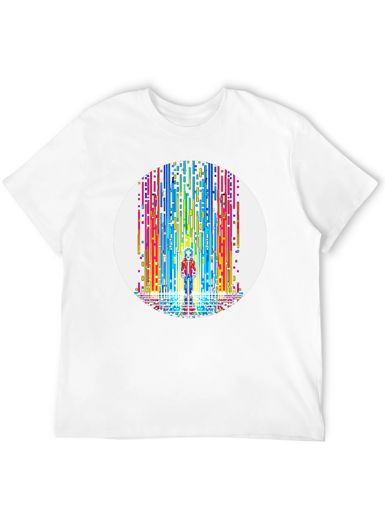Rainbow Waterfall Graphic Tee - Unique Design