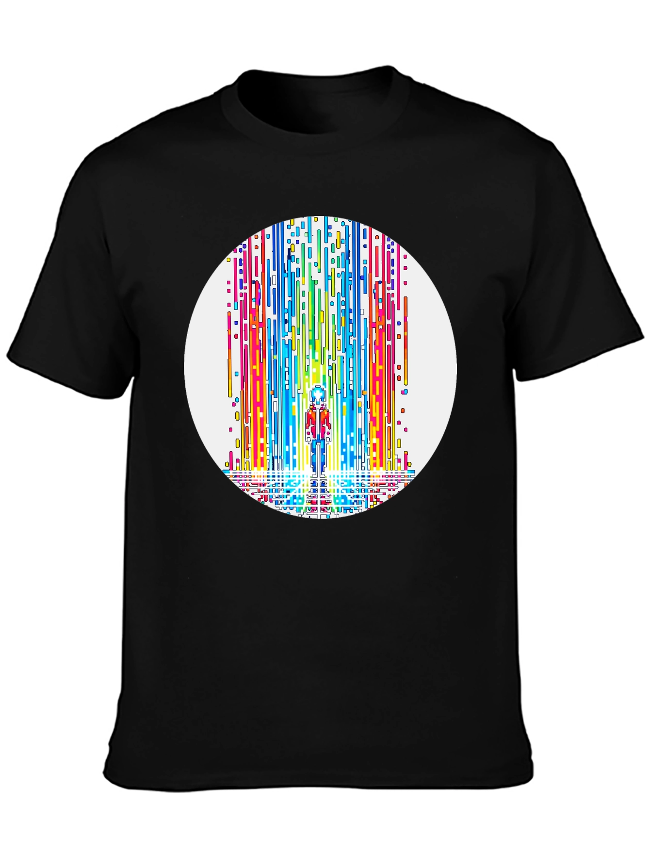 Rainbow Waterfall Graphic Tee - Unique Design