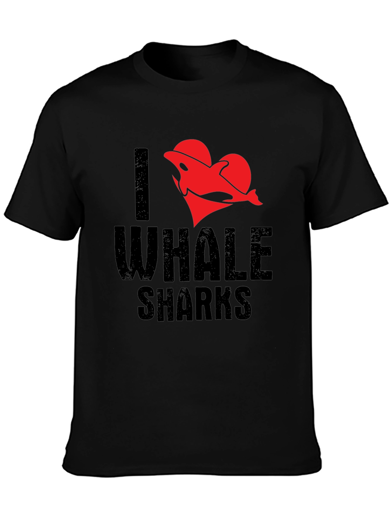 I Heart Whale Sharks T-Shirt - Black