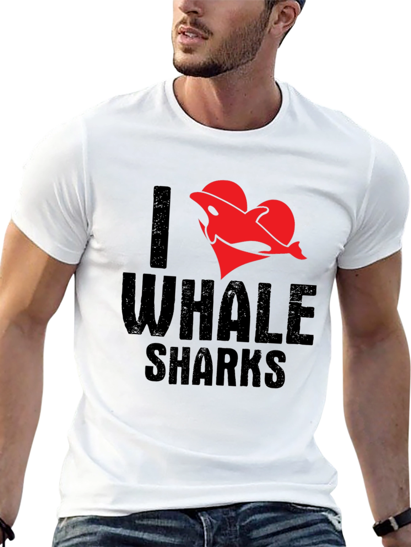 I Heart Whale Sharks T-Shirt - Black