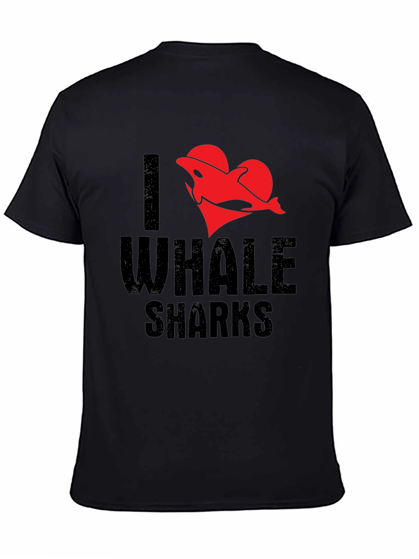 I Heart Whale Sharks T-Shirt - Black