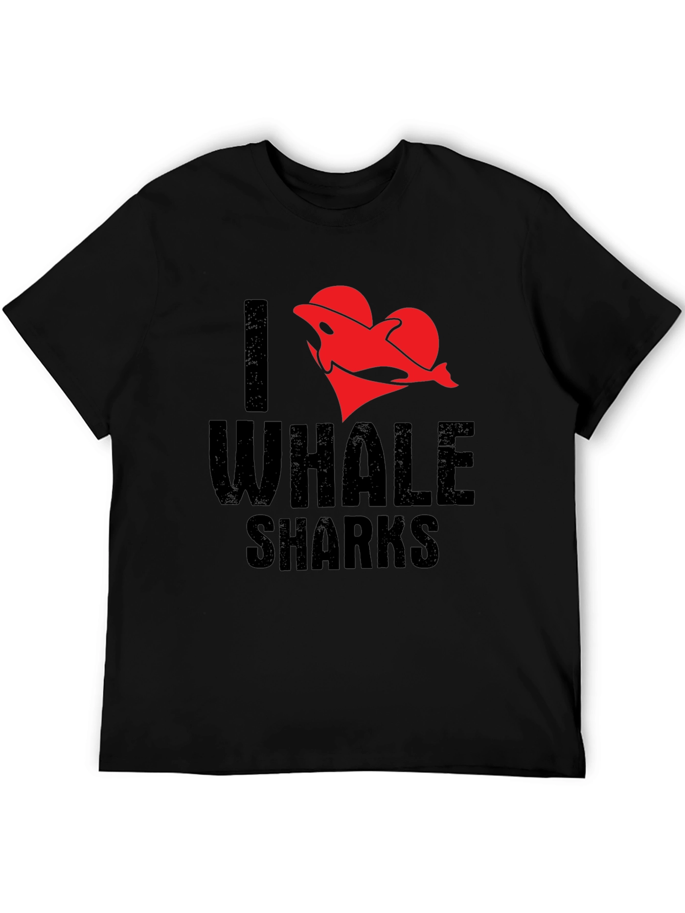 I Heart Whale Sharks T-Shirt - Black