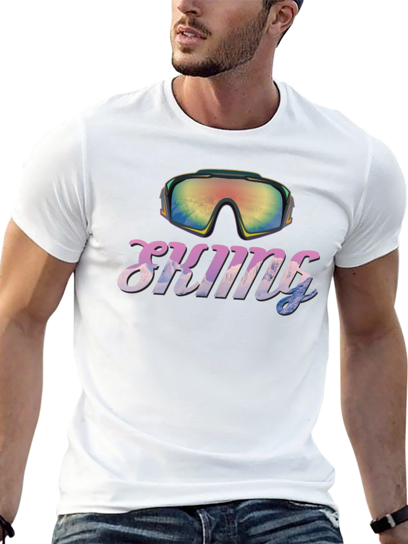 Skiiing Goggles Graphic T-Shirt