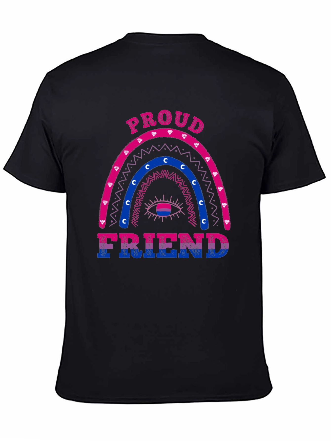 Proud Friend Bisexual Pride Rainbow T-Shirt
