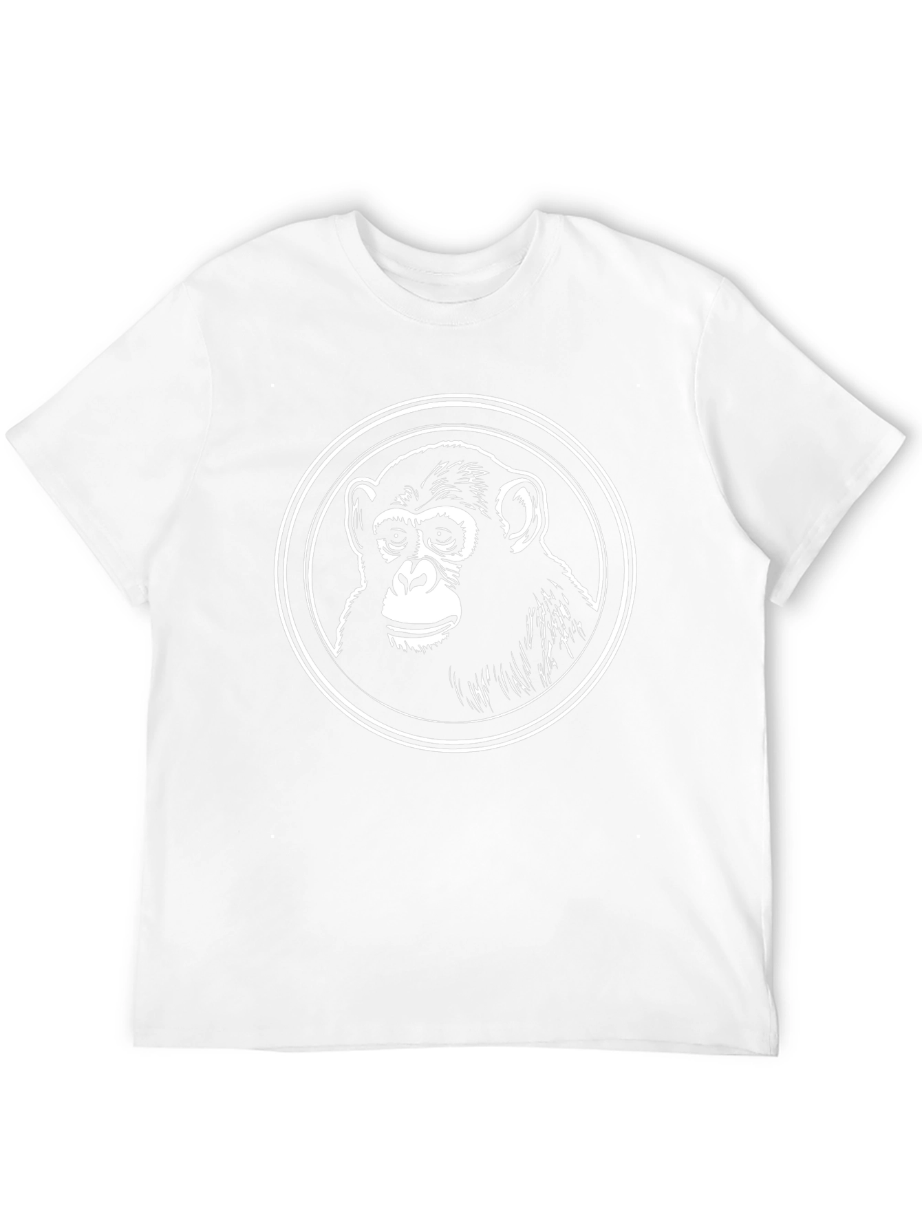 Chimpanzee Graphic Tee - Classic Black Cotton T-Shirt