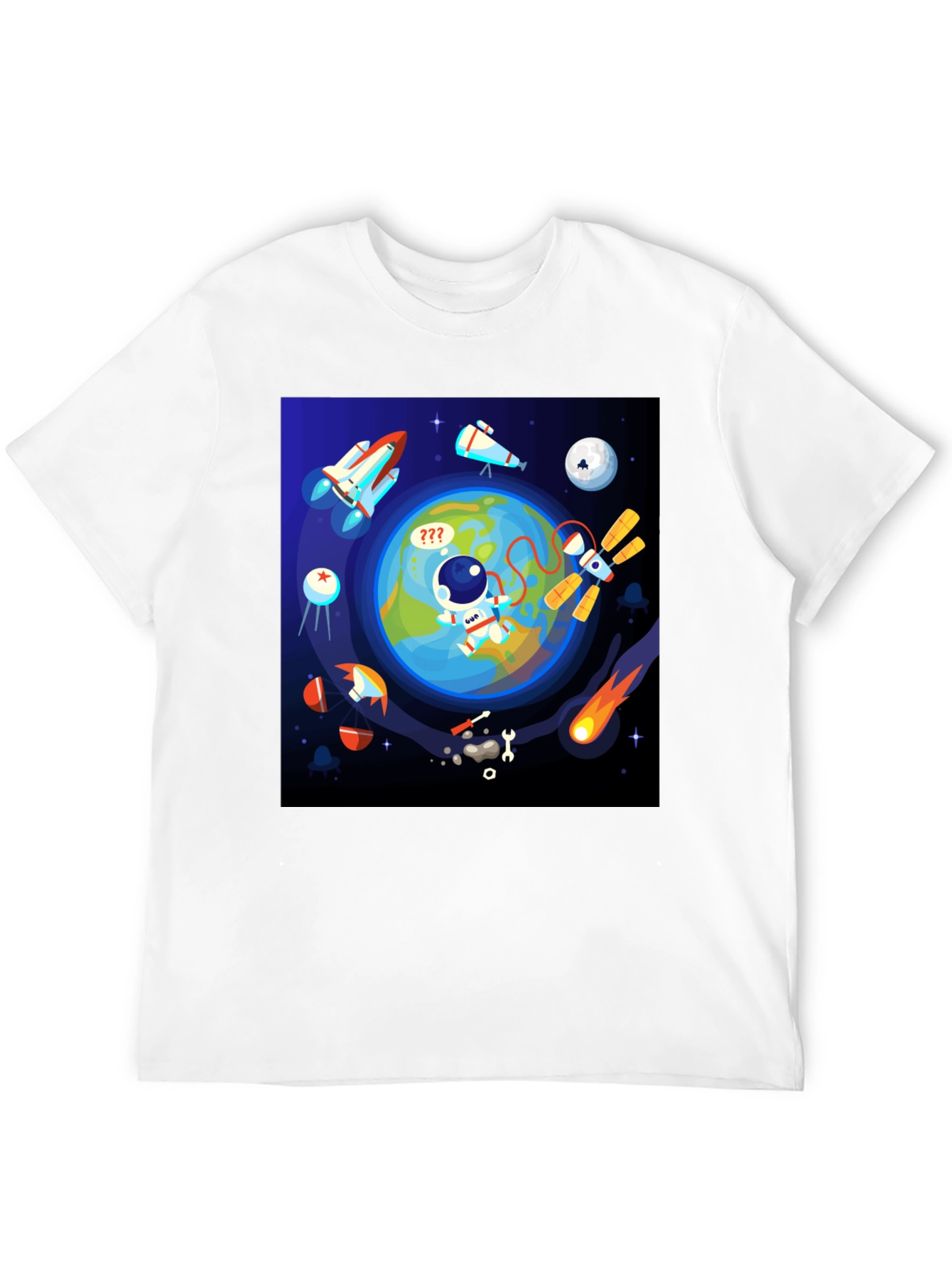 Astronaut in Space Graphic T-Shirt