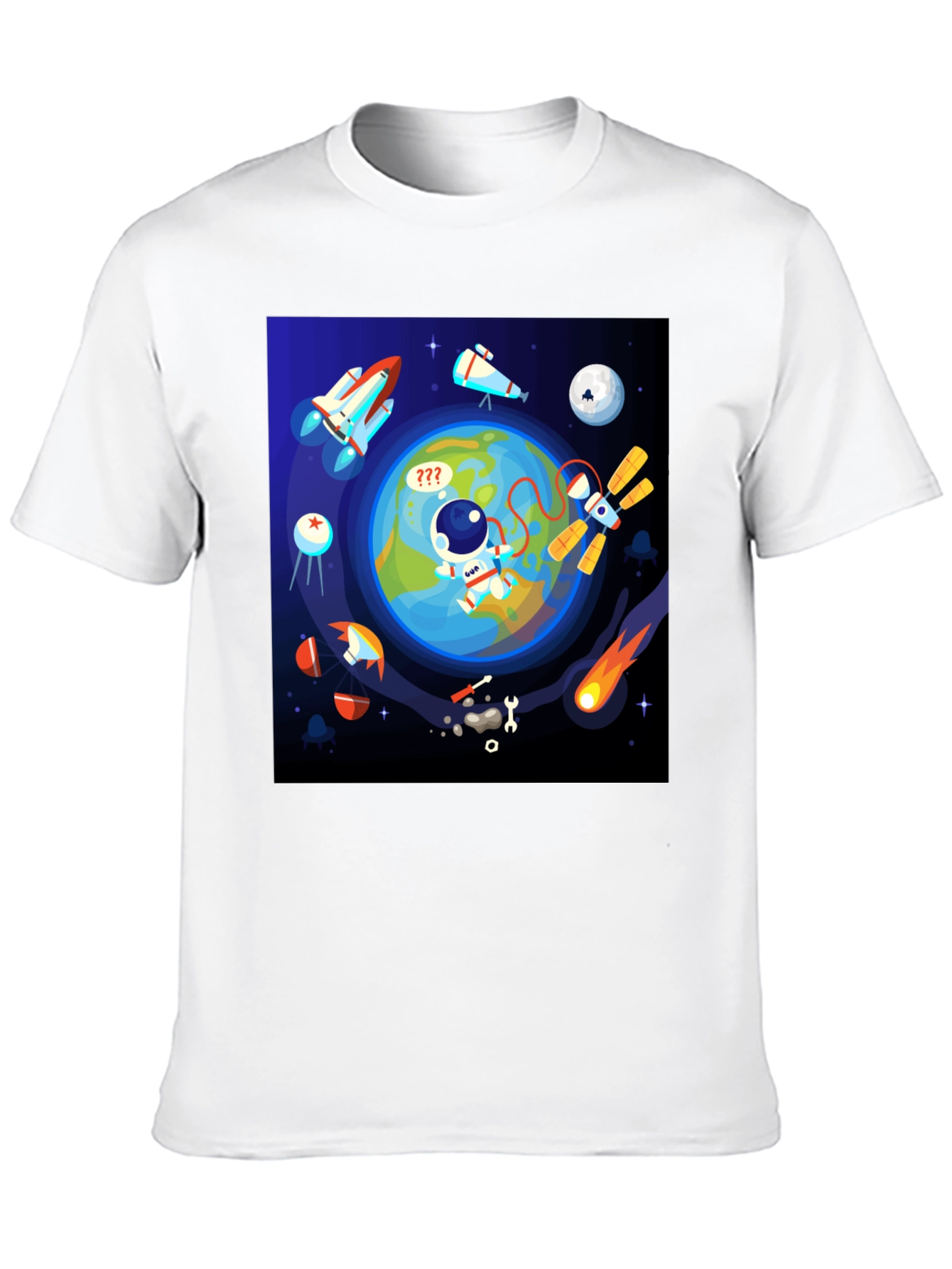 Astronaut in Space Graphic T-Shirt