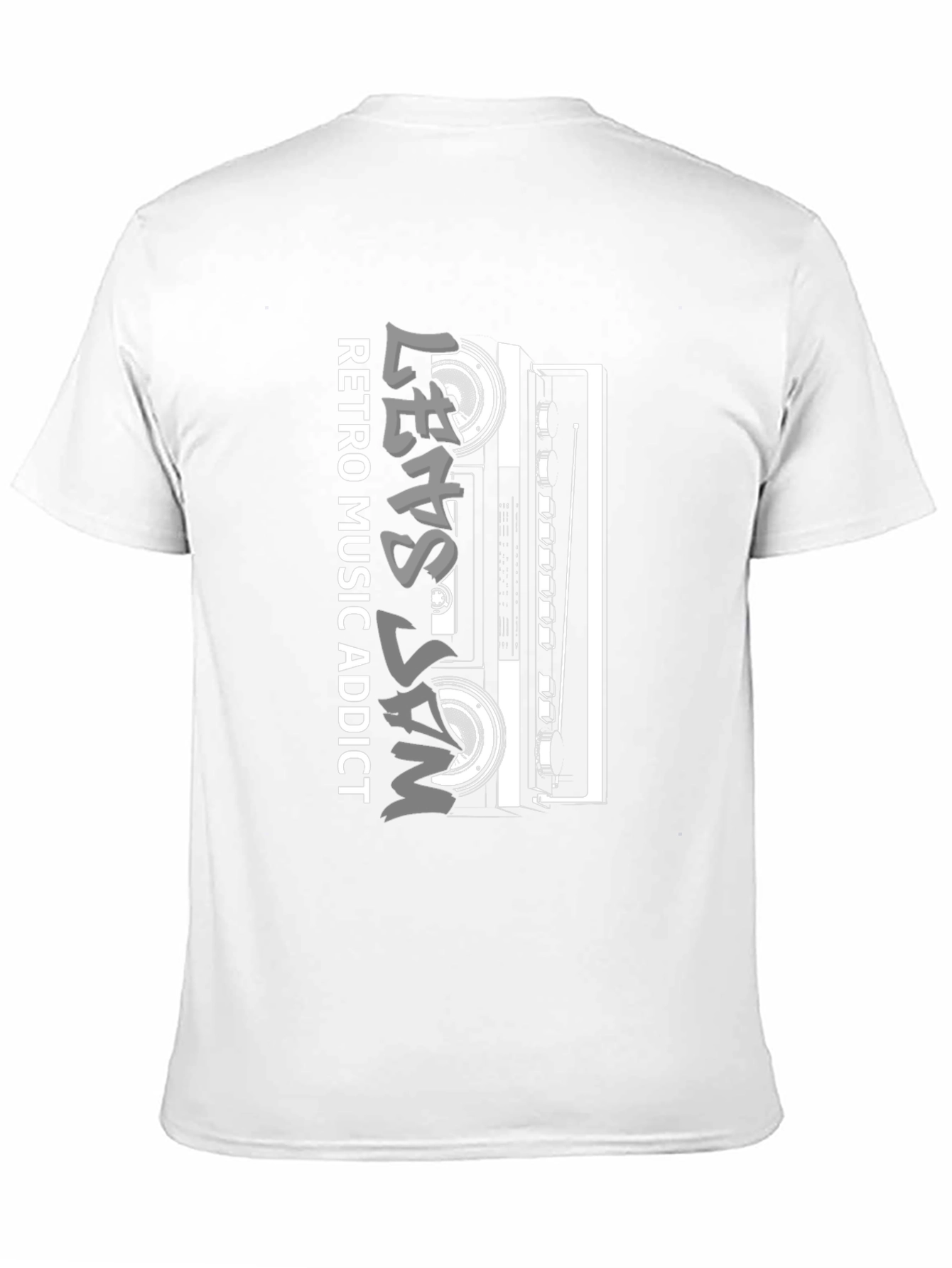 Retro Music Addict Black T-Shirt