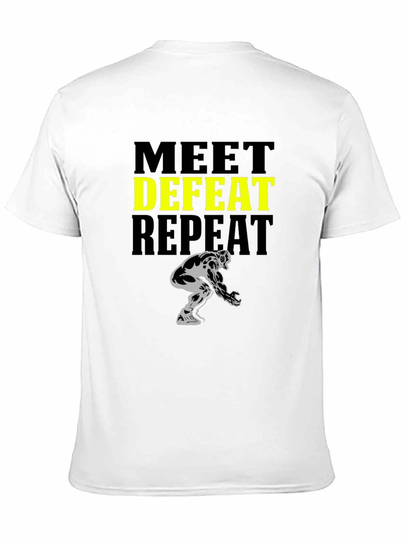 Meet Defeat Repeat Graphic Tee