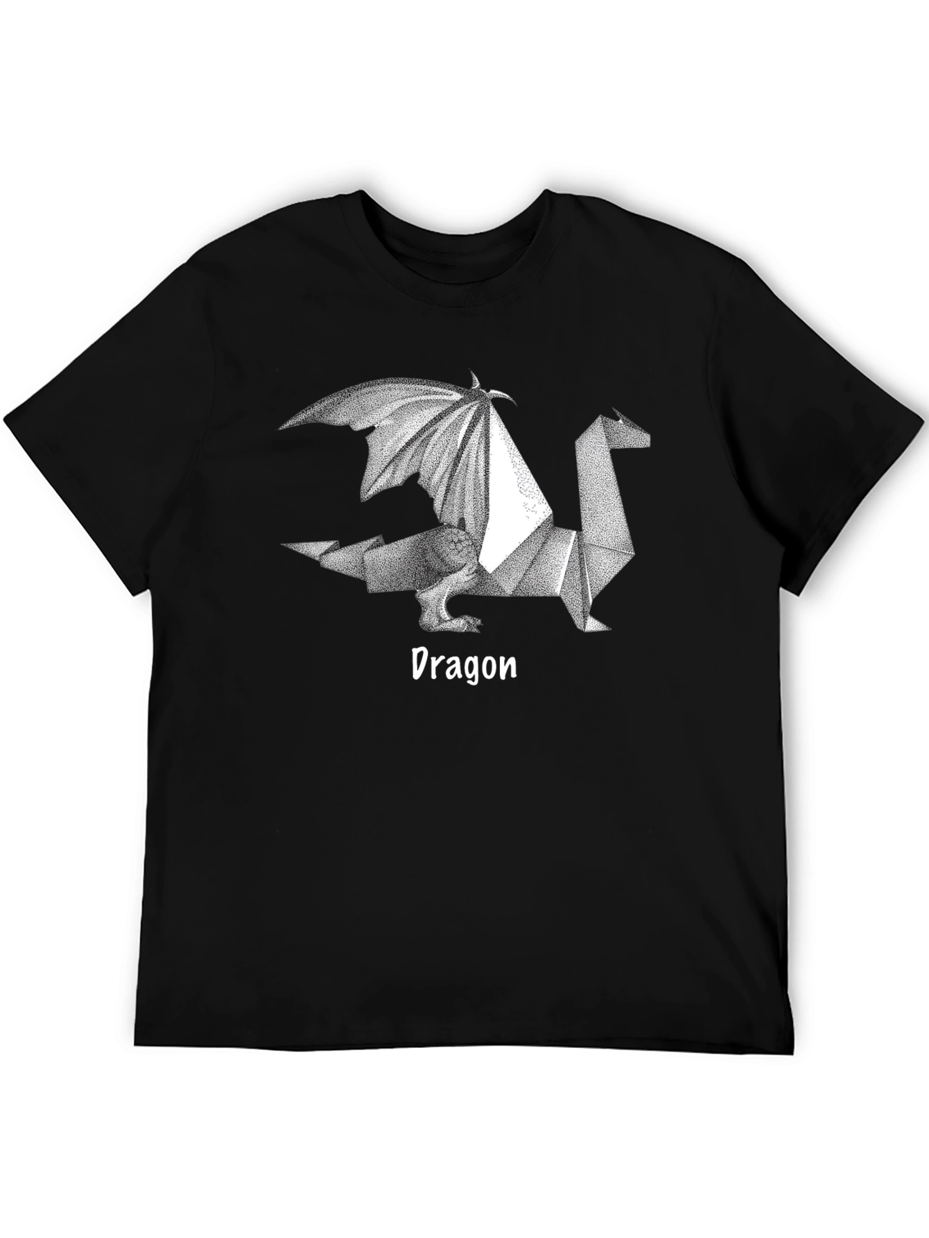 Origami Dragon Graphic Tee - Cool Geeky Design
