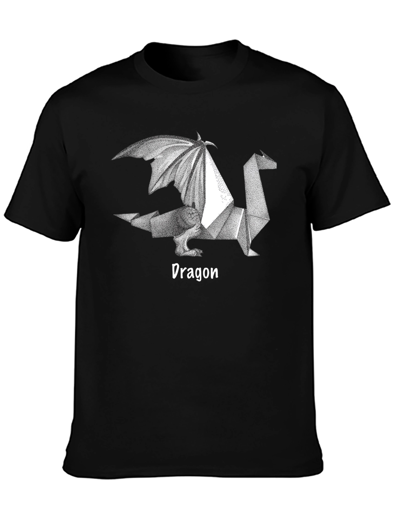 Origami Dragon Graphic Tee - Cool Geeky Design