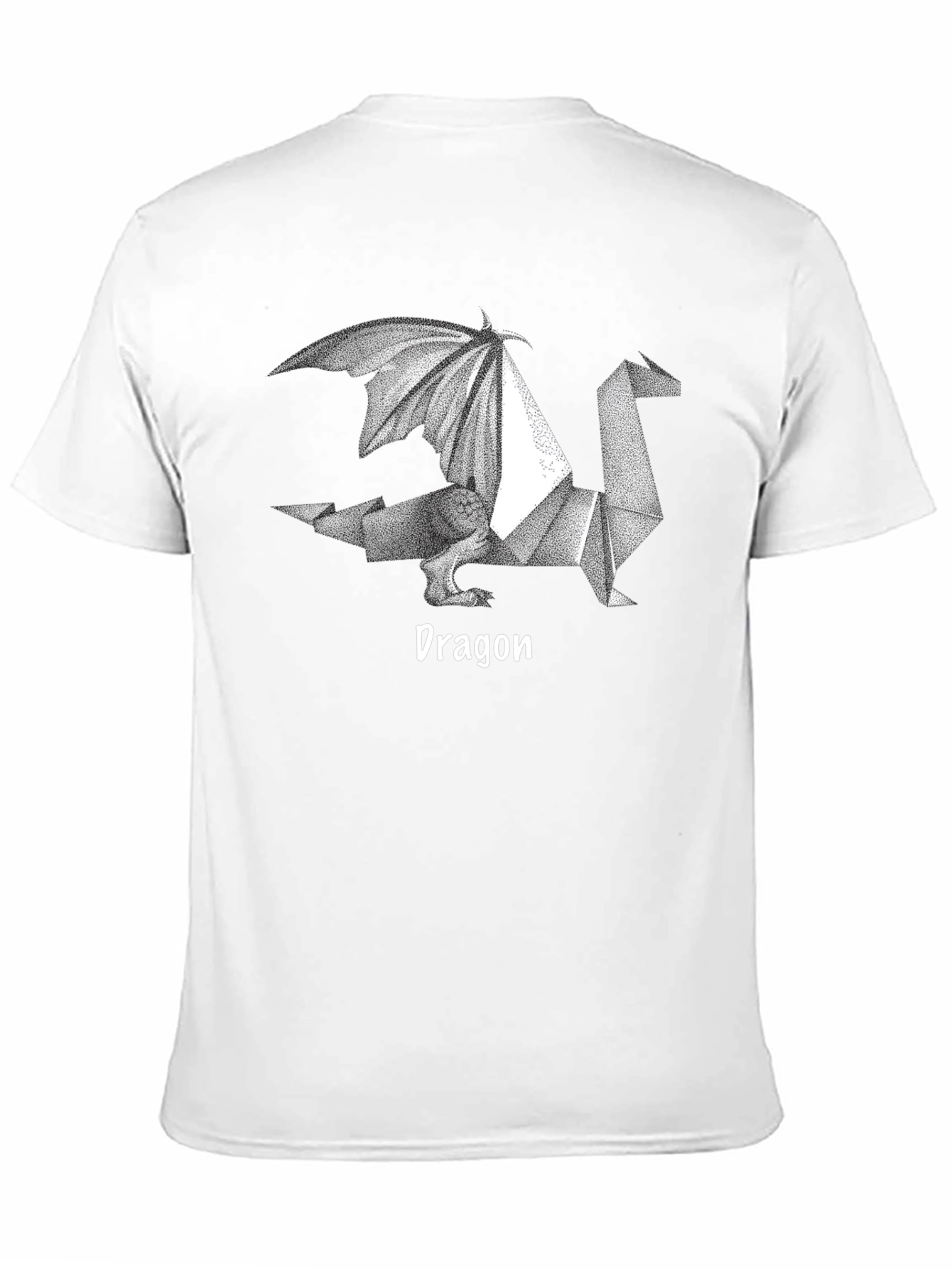 Origami Dragon Graphic Tee - Cool Geeky Design