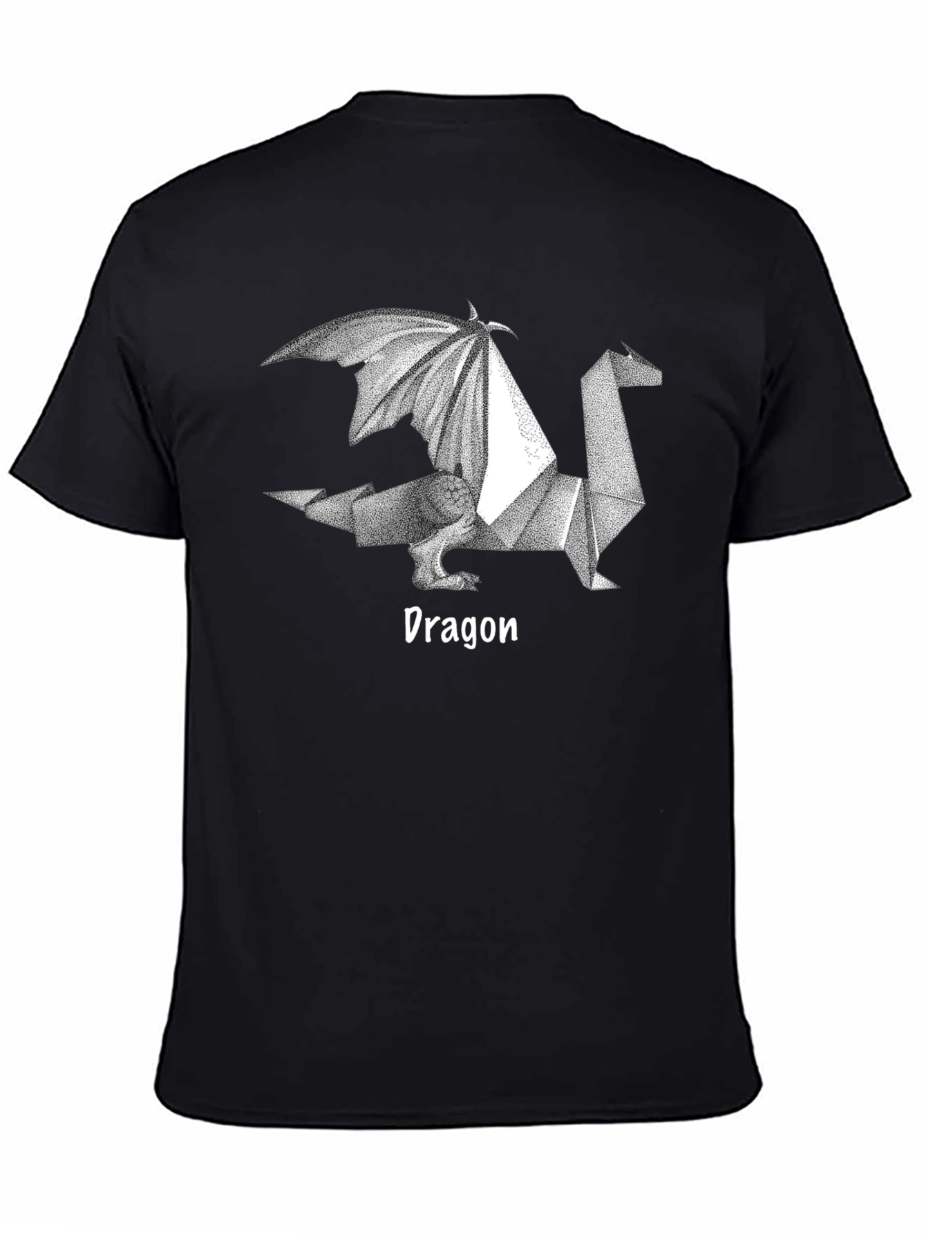 Origami Dragon Graphic Tee - Cool Geeky Design