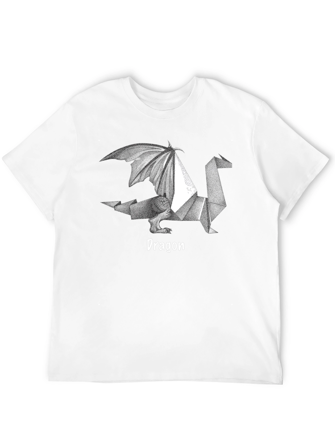 Origami Dragon Graphic Tee - Cool Geeky Design