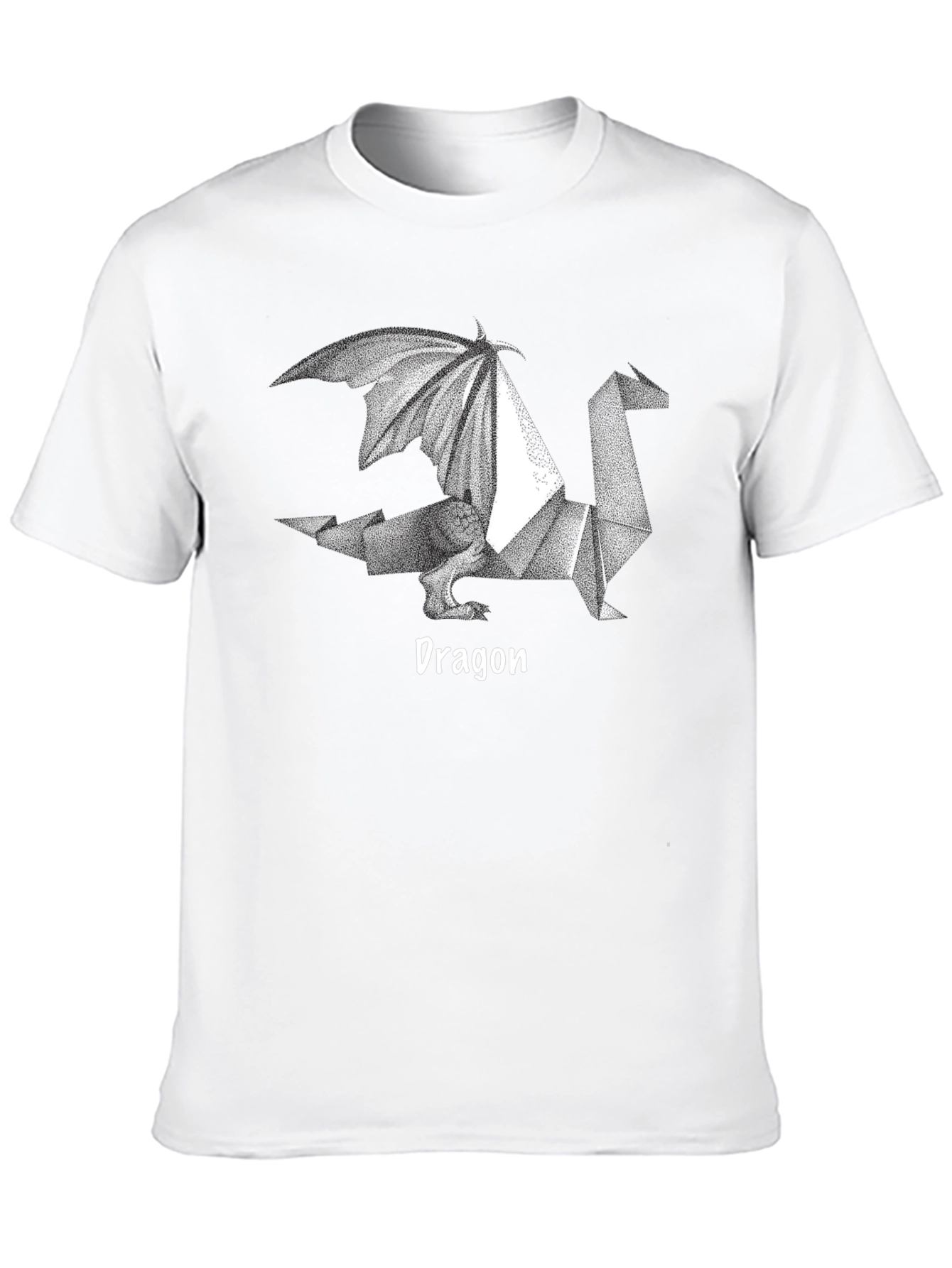 Origami Dragon Graphic Tee - Cool Geeky Design