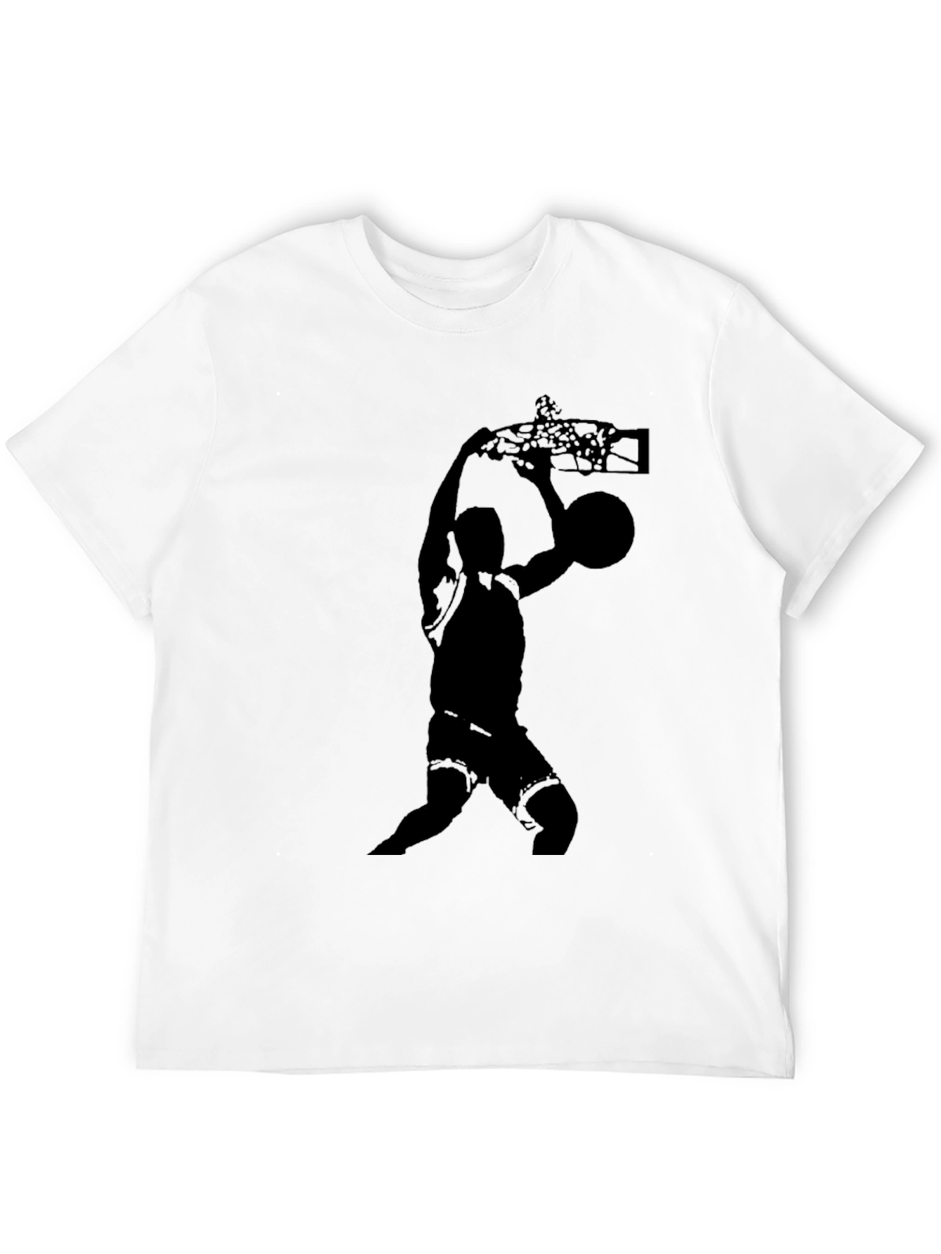Basketball Slam Dunk Graphic Tee - Stylish Black T-Shirt