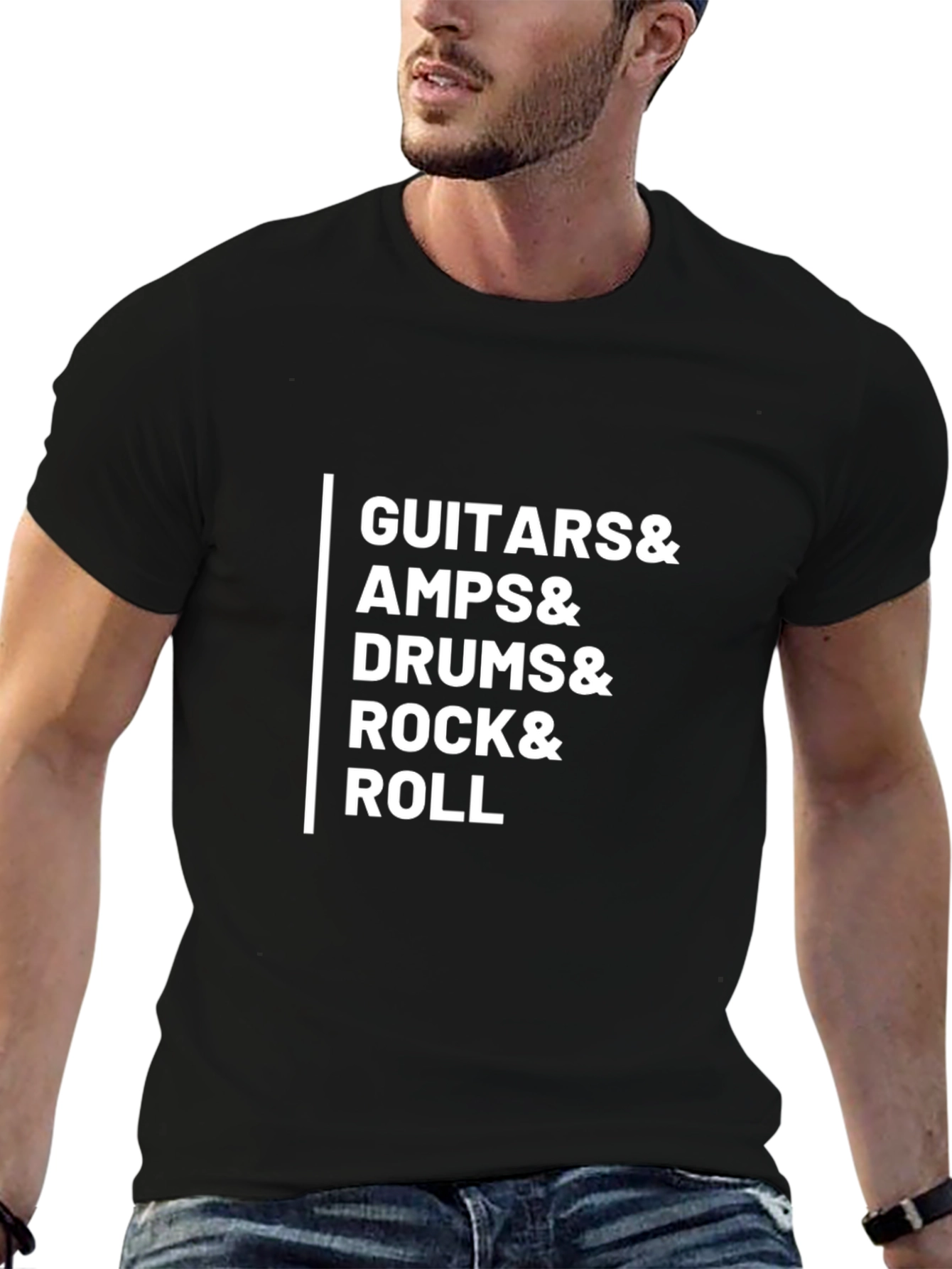 Rock & Roll T-Shirt - Guitars Amps Drums!
