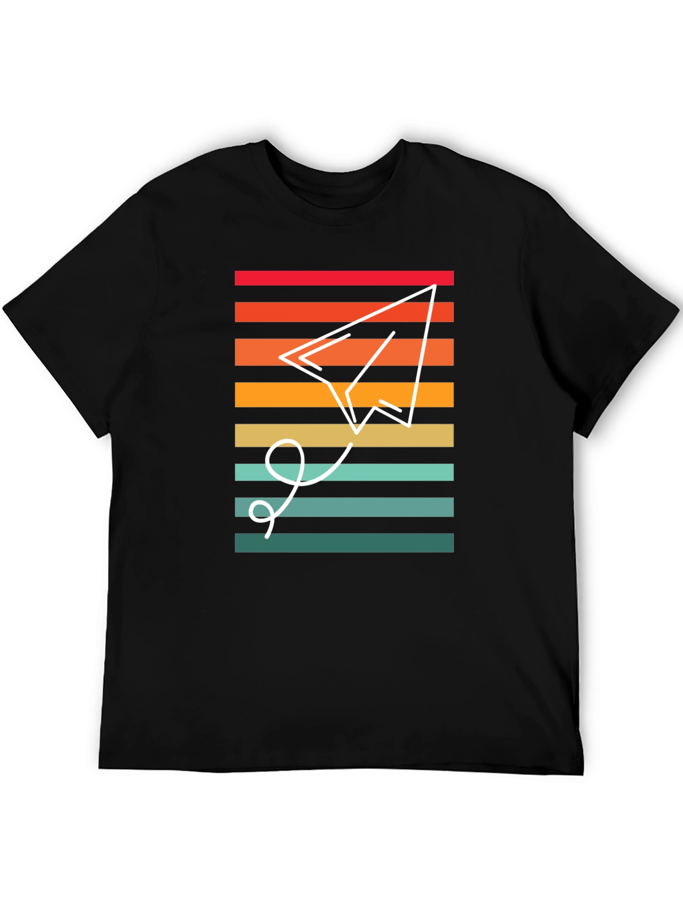 Retro Paper Airplane Graphic Tee