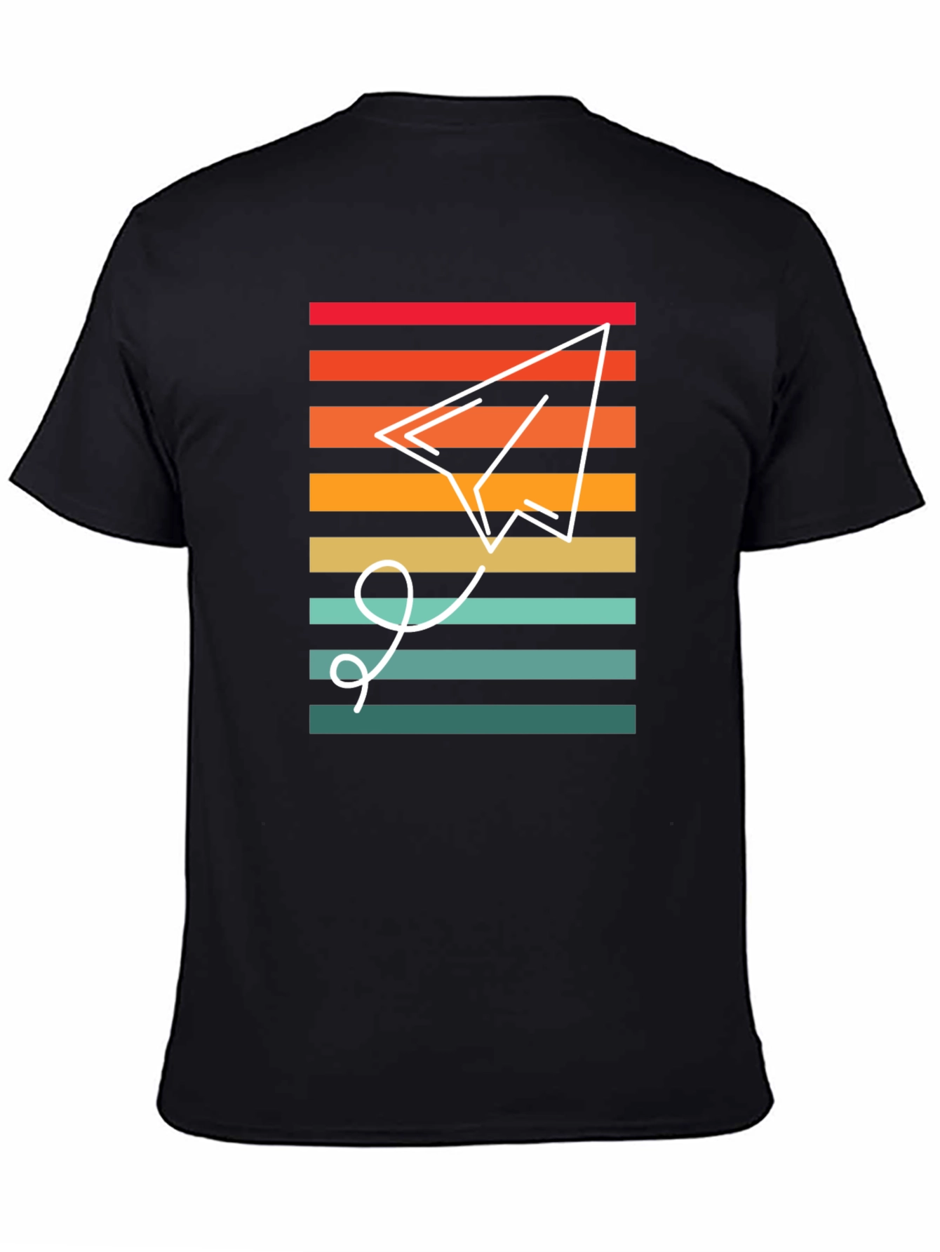 Retro Paper Airplane Graphic Tee