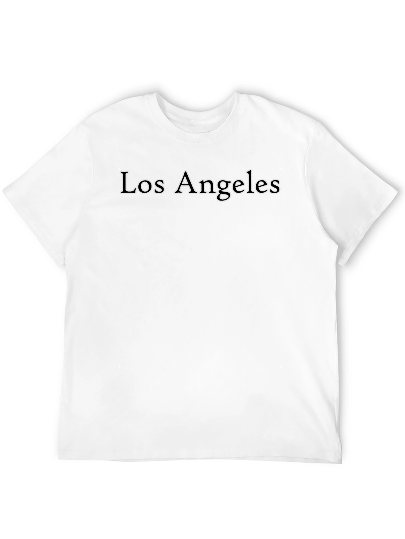 Los Angeles Embossed Black T-Shirt